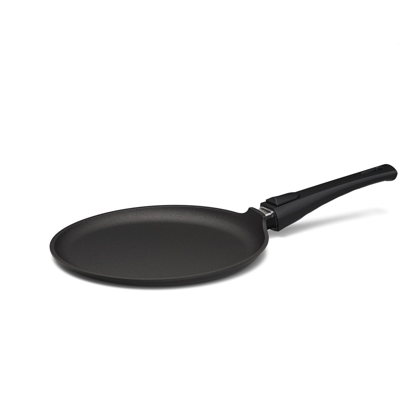 Hoffmann Germany Crêpepfanne STONIQ Crepes Pfanne Ø 28 cm PFAS-frei IQ-SHIELD Induktion Pfannkuchen, Aluguss (1-tlg., 1x Crêpepfanne Ø 28 cm), abnehmbarer Griff, Antihaft, einseitig erhöht, spülmaschinenfest