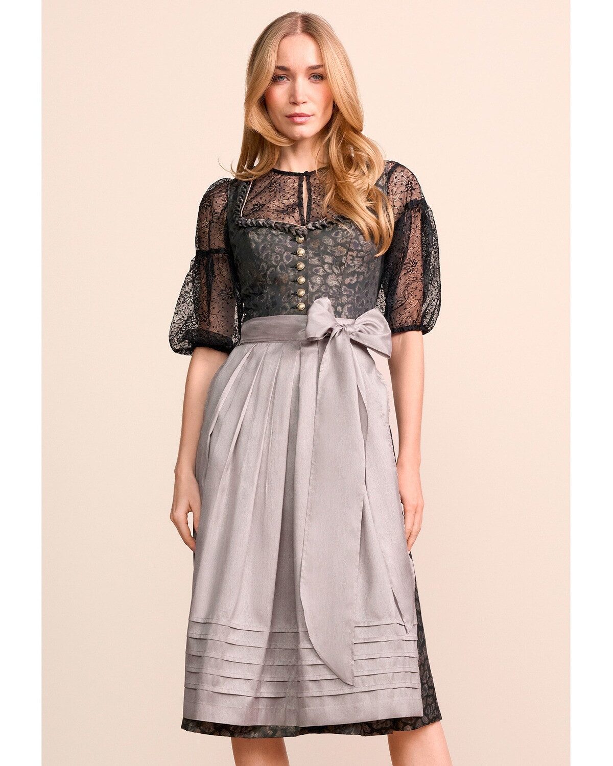 KRÜGER COLLECTION Dirndl Midi-Jacquard-Dirndl Ivena