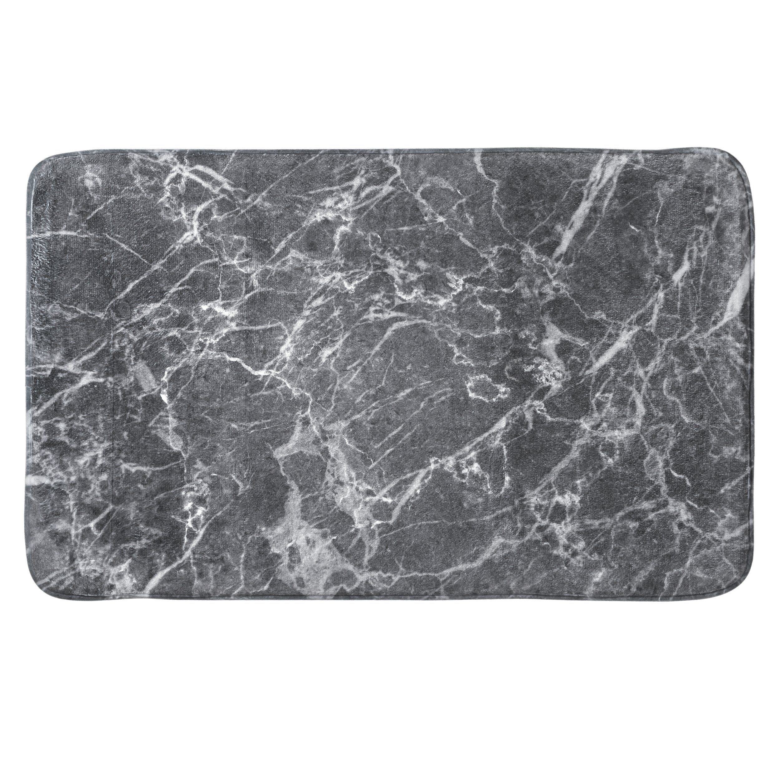 Sanilo Badematte Marmor Grau, rutschhemmend, waschbar, schnelltrocknend, Po günstig online kaufen