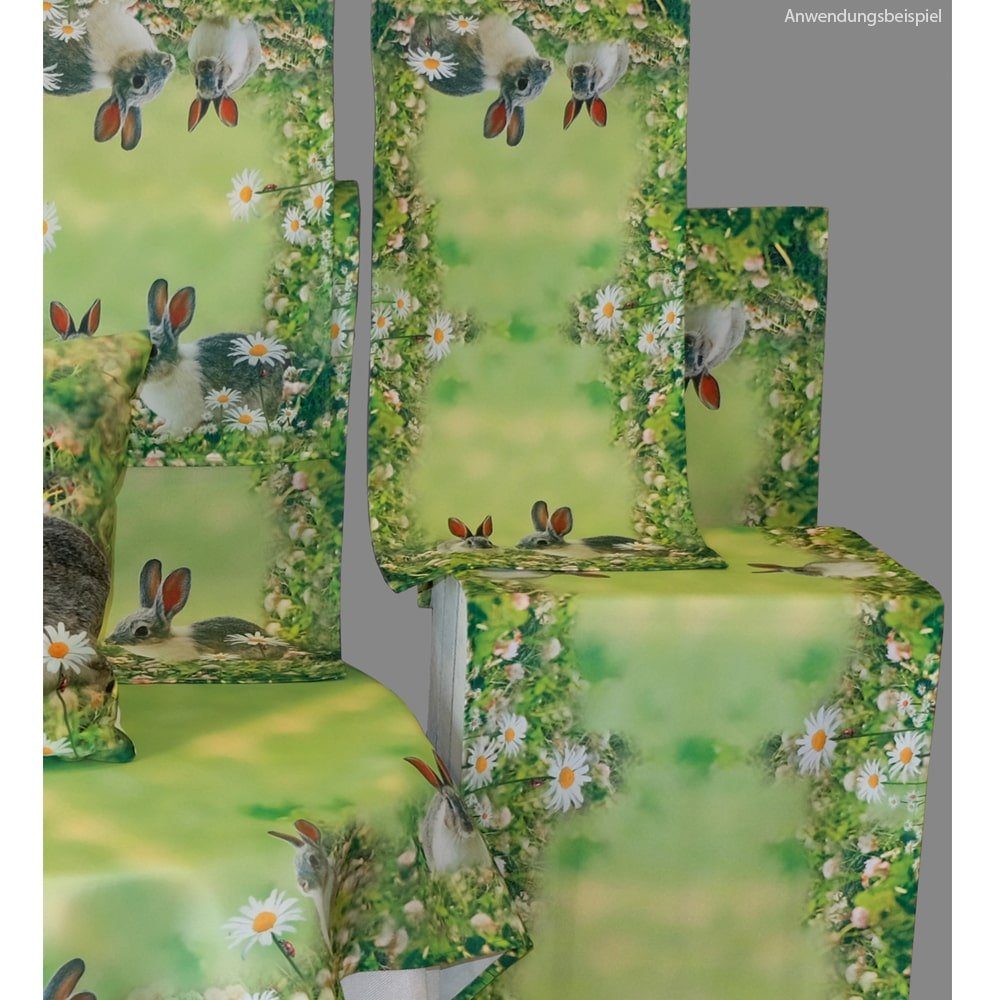 matches21 HOME & HOBBY Tischdecke Tischdecke PIA Hasen Fotodruck für Ostern günstig online kaufen