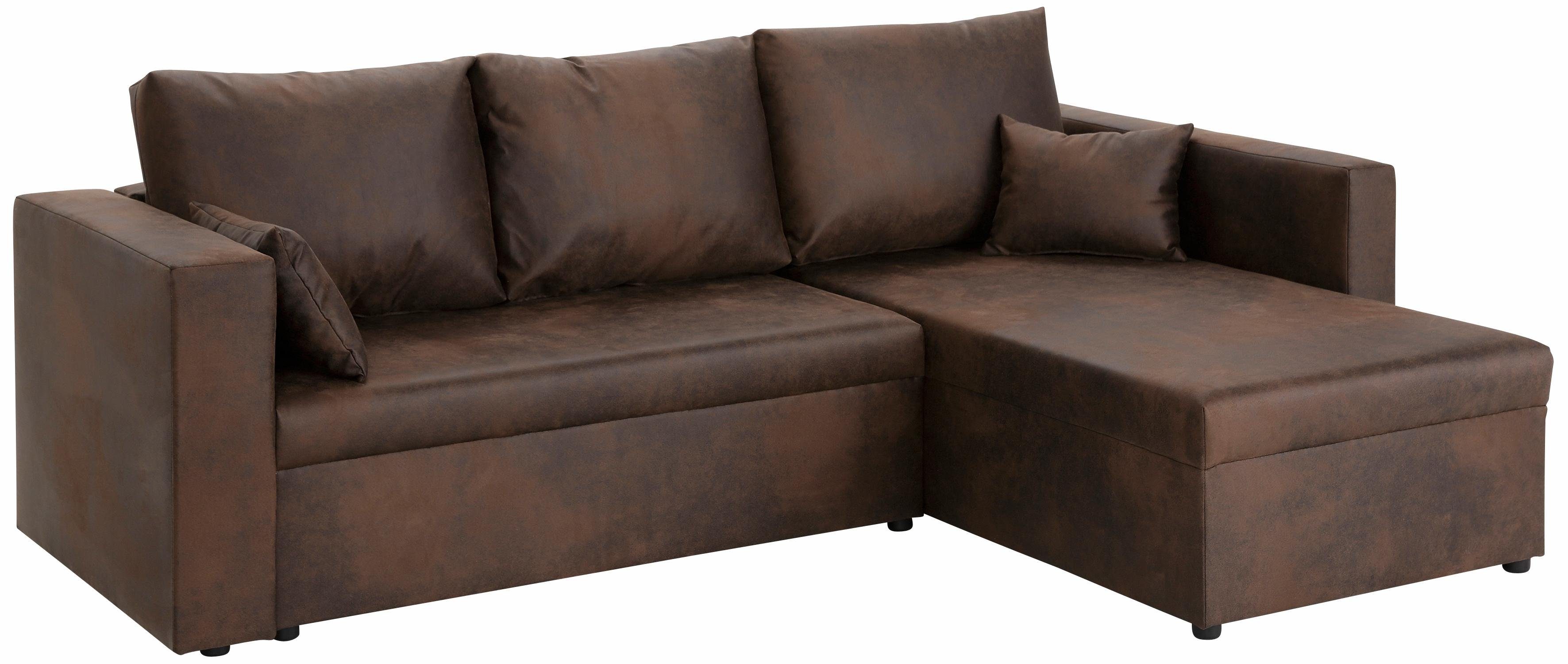 Home affaire Ecksofa Pur L-Form, wahlweise günstig online kaufen