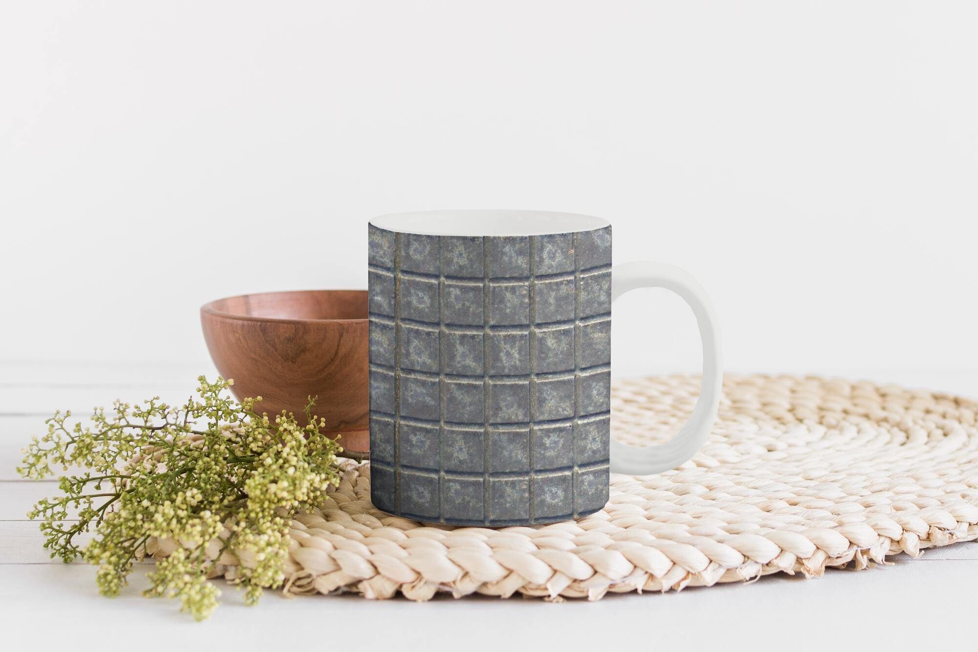 MuchoWow Tasse Kacheln - Teetasse, - Muster, Teetasse, Geschenk Metall Keramik, Becher, Kaffeetassen