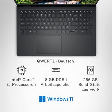 Dell Inspiron 15 (3520) Notebook (Intel, 256 GB SSD, Mit QWERTZ Tastatur UHDGraphics Core i3-1215UProzessor Full-HD Display)
