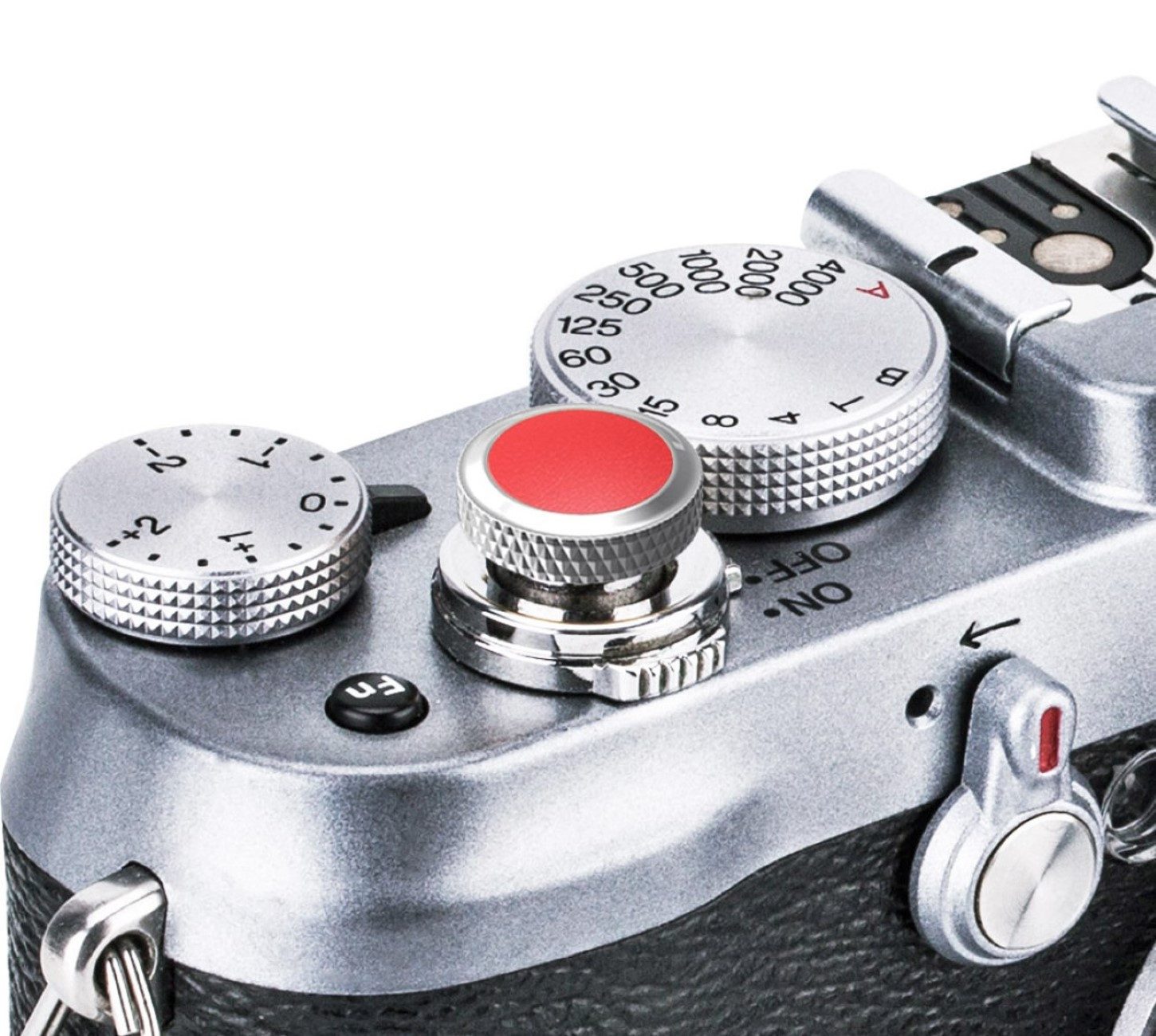 Kamerazubehör-Set Deluxe Soft Release Button Kupfer Silikon Kamera-Dekoration Rot