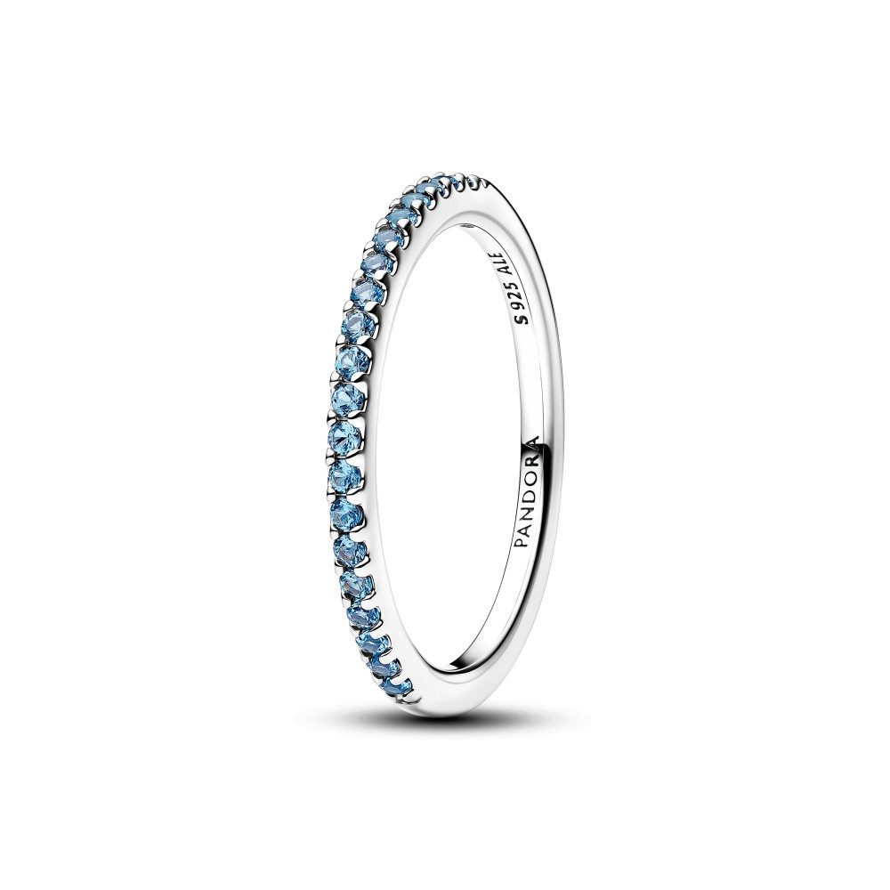 Pandora Fingerring Pandora Timeless Funkelnder blauer Ring 192999C03-54 (1-tlg)