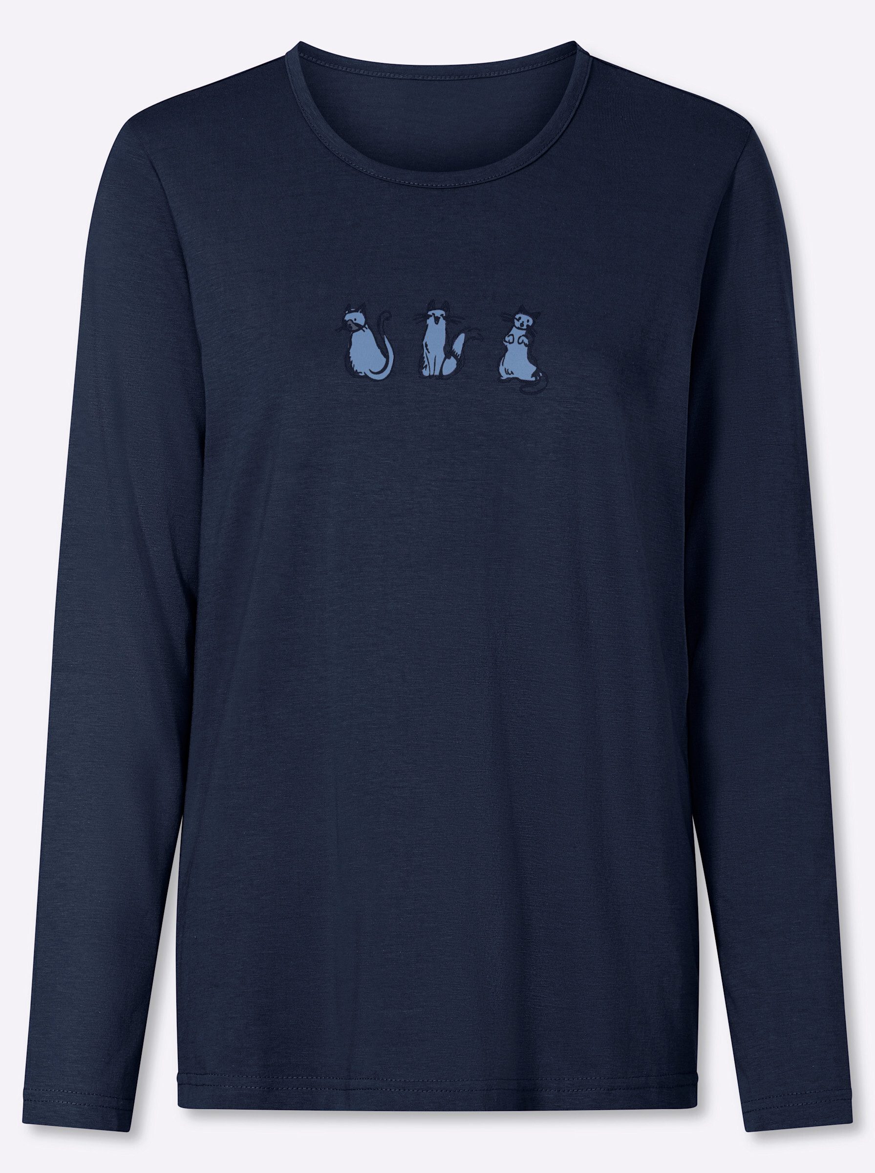 Sieh an! T-Shirt Rundhals-Shirt Langarm – Bild 4 von 5