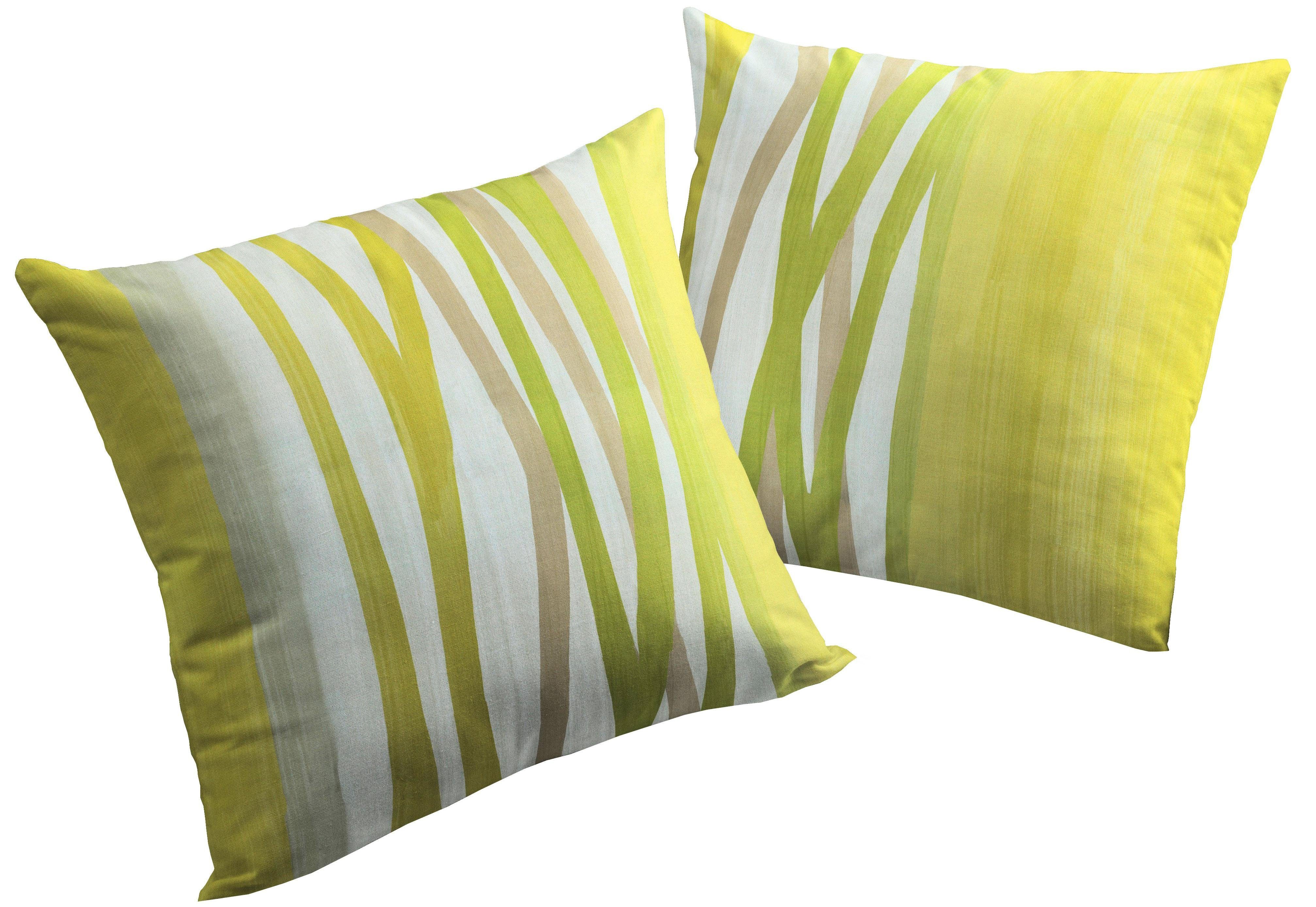 Wirth Dekokissen BROOKLYN, Kissenhülle ohne Füllung, 2 Stück