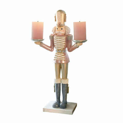 Mirabeau Weihnachtsfigur Kerzenständer Janki antikrosa/antikgold