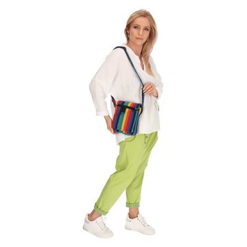 KUNST UND MAGIE Schultertasche Regenbogen Schultertasche Handtasche Tasche Damen Herren Rainbow Bunt