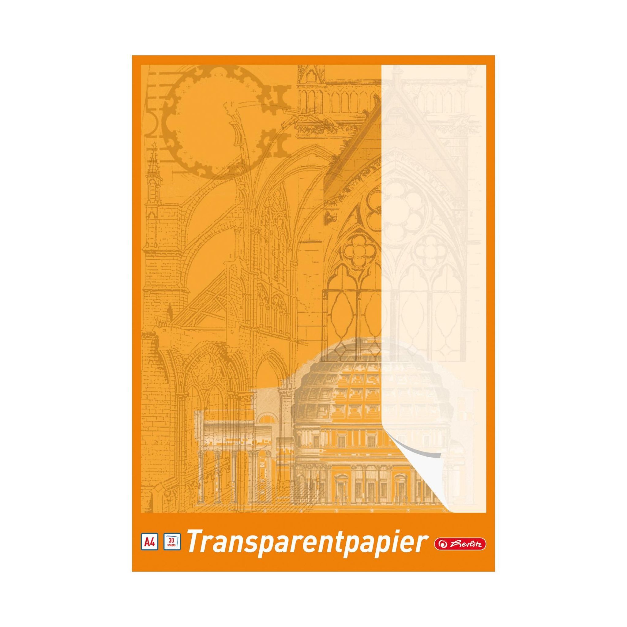Herlitz Transparentpapier Herlitz Transparentpapierblock A4 30 Blatt