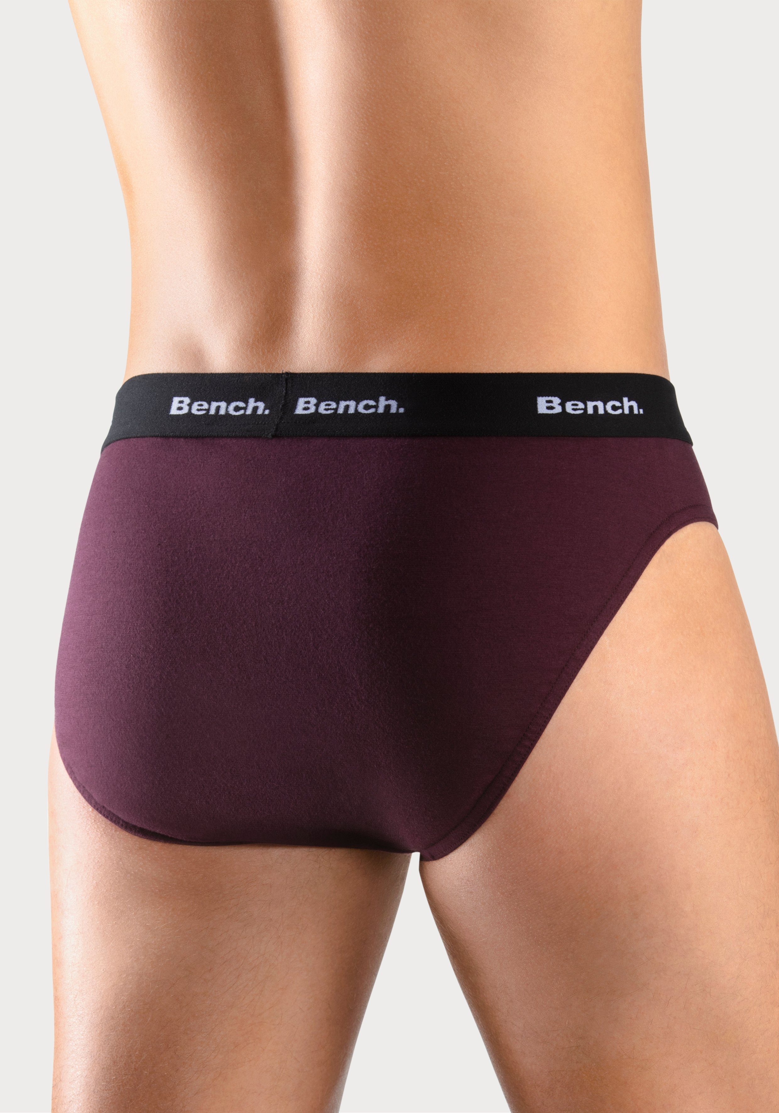 Bench. Slip (Packung, 4-St) mit kontrastfarbigem Webbündchen