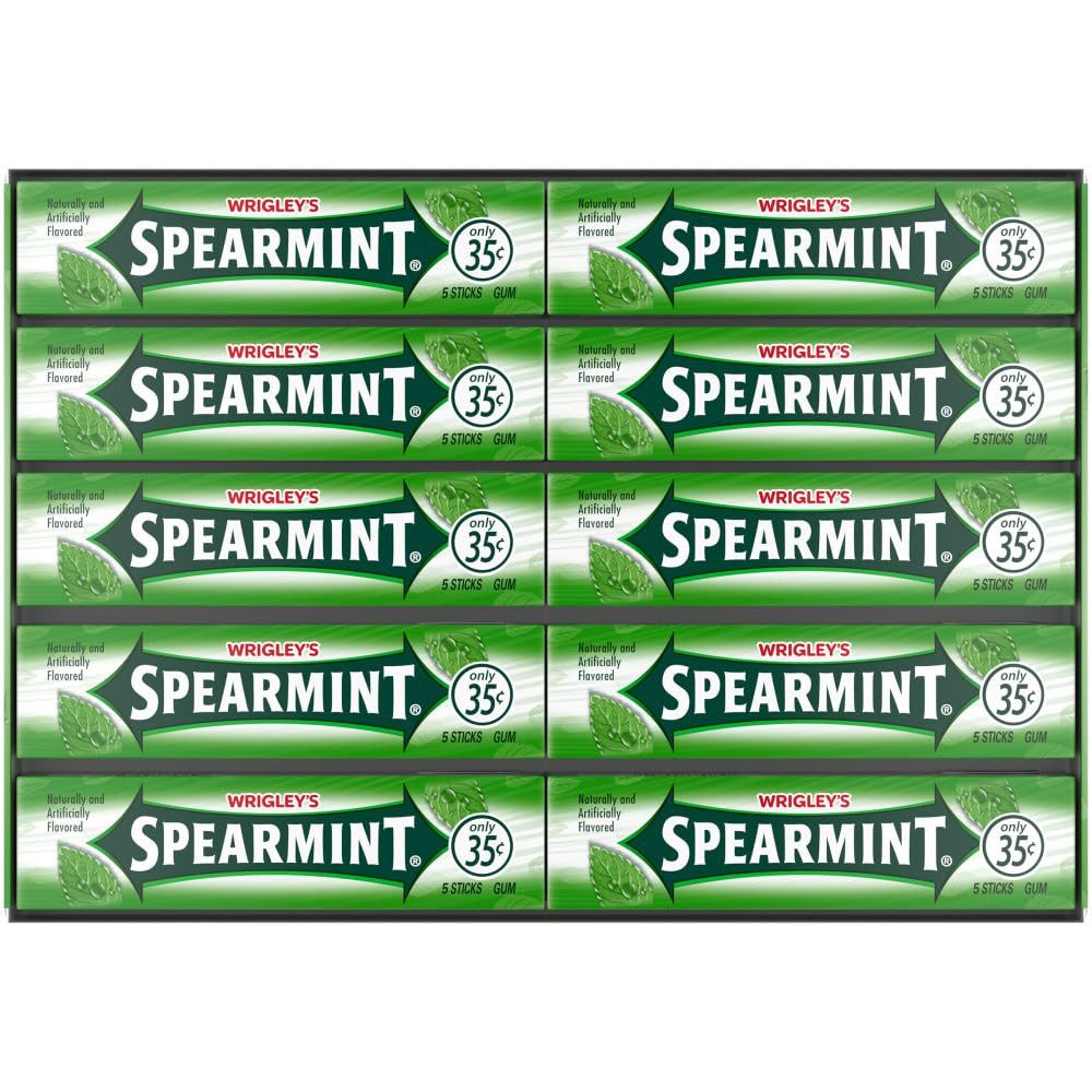 WRIGLEYS Süßigkeit Wrigley's Kaugummi Spearmint, Doublemint,Juicy Fruit, Big Red, W.fresh, (40x5 Streifen)