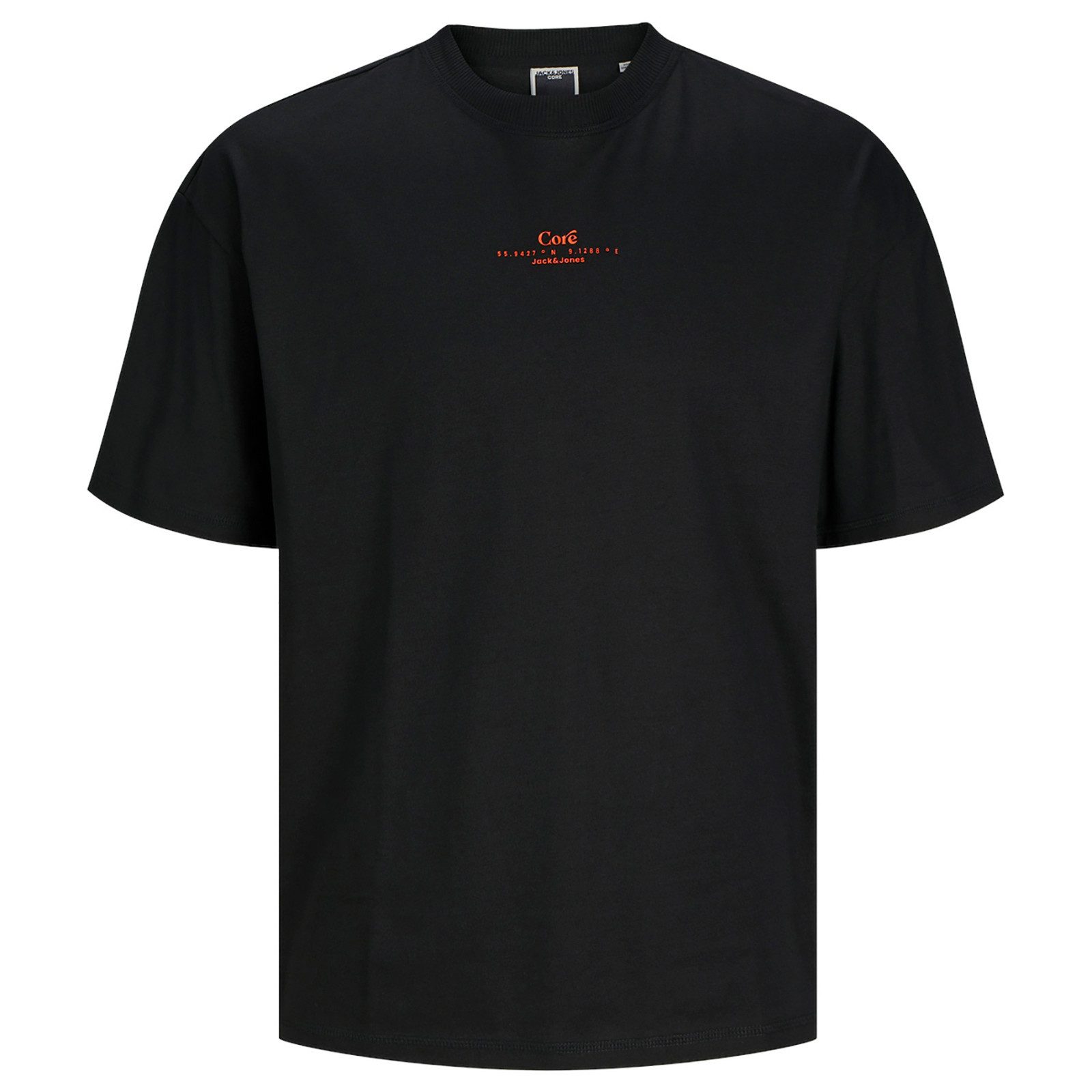 Jack & Jones Rundhalsshirt Jack&Jones XXL T-Shirt schwarz Backprint JCOAUST günstig online kaufen