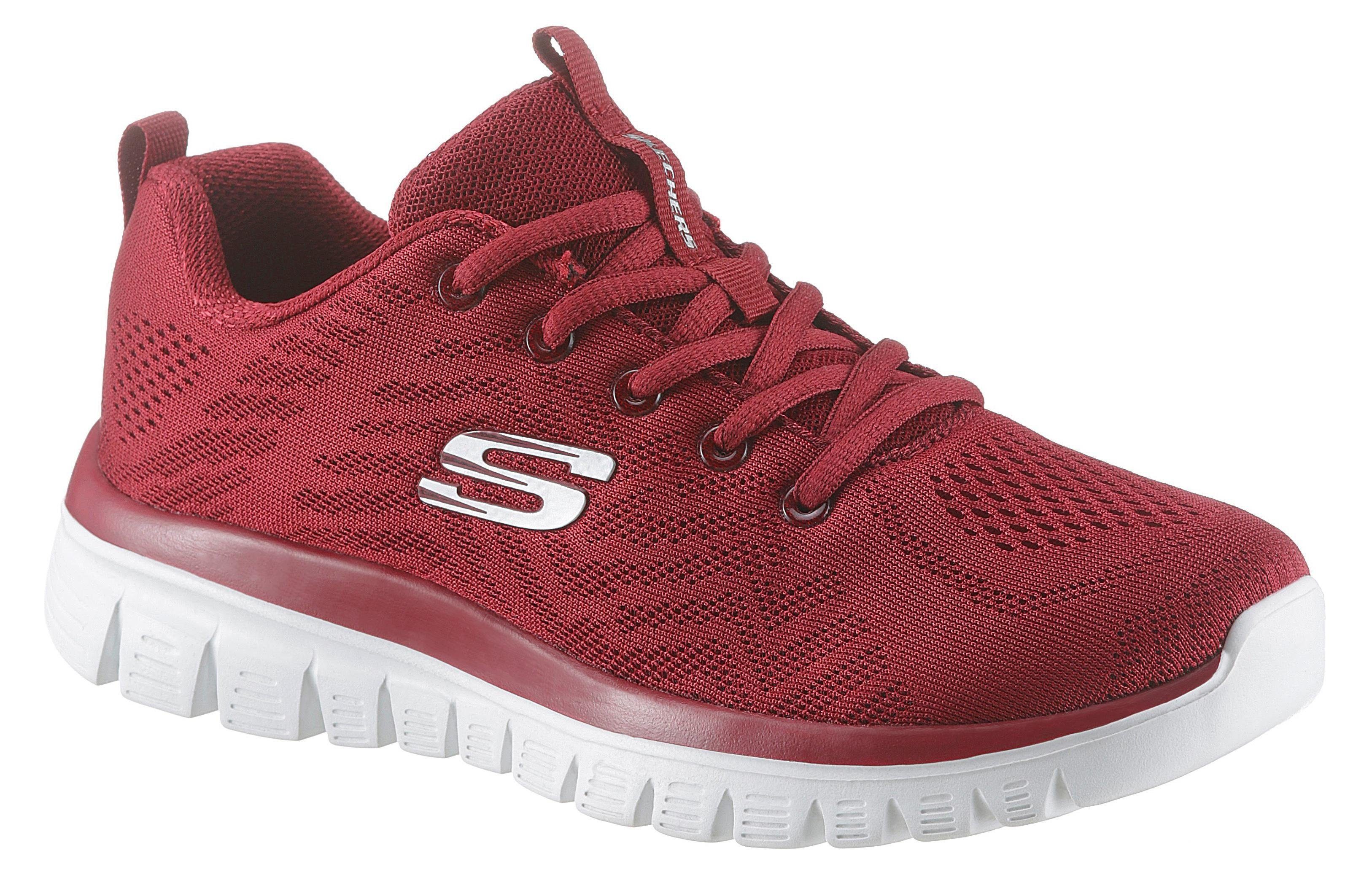 Skechers Graceful - Get Connected Sneaker Freizeitschuh, Halbschuh, Schnürschuh mit Memory Foam