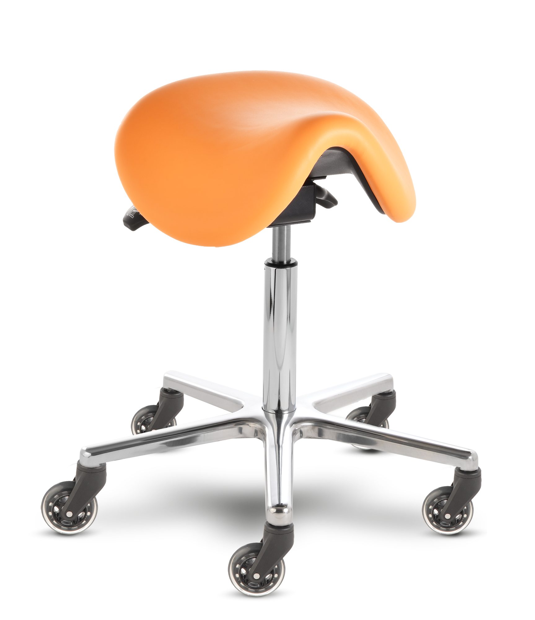 Prova Nova Arbeitshocker Sattelhocker mit Skaterrollen (75mm) docy® Melbourne 4641