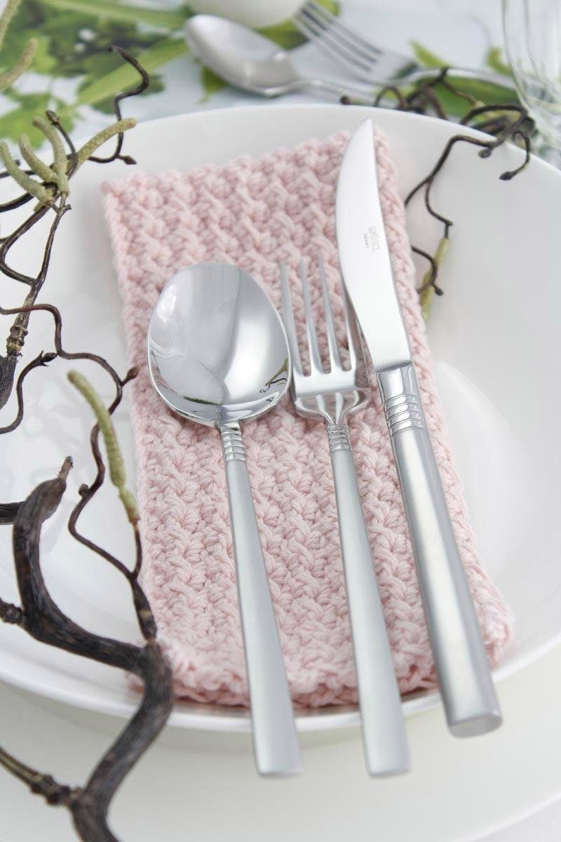 Mulex Besteck-Set Elfaso matt (30-tlg), 6 Personen, Edelstahl