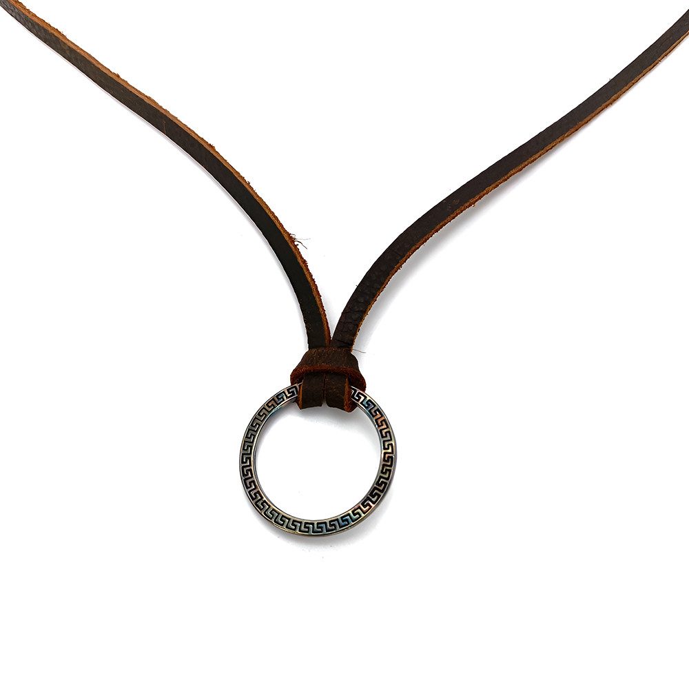 PACIEA Brillenkette Verstellbare Aus Leder Hängende
