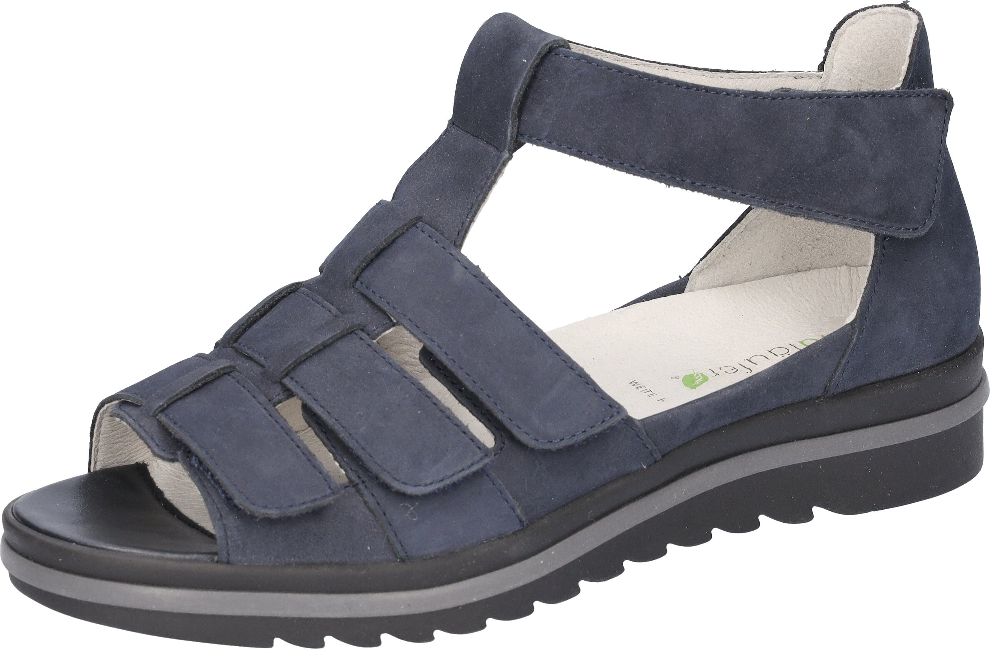 Waldläufer Hakura Sandale, Sommerschuh, Sandalette, Keilabsatz, mit Klett, Komfortweite H