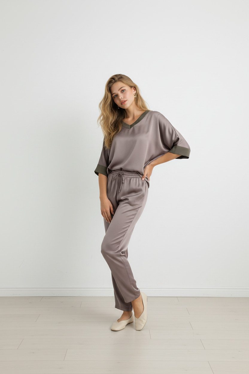 Zuckerwatte Satinbluse silktouch günstig online kaufen