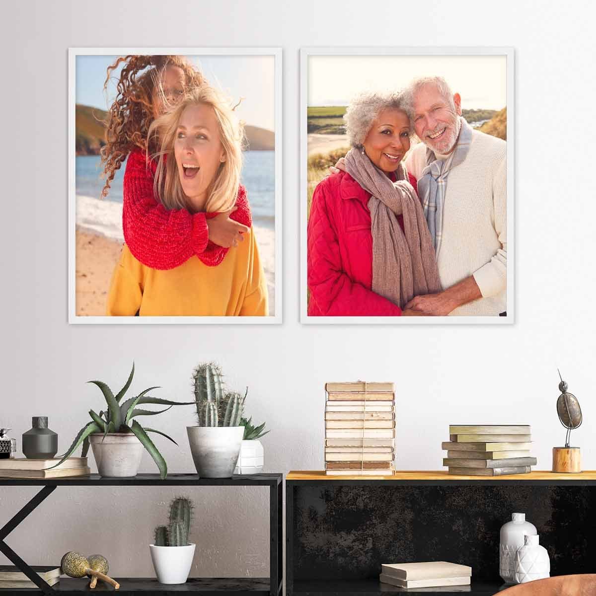 PHOTOLINI Bilderrahmen 2er Set Massivholz-Rahmen Modern günstig online kaufen