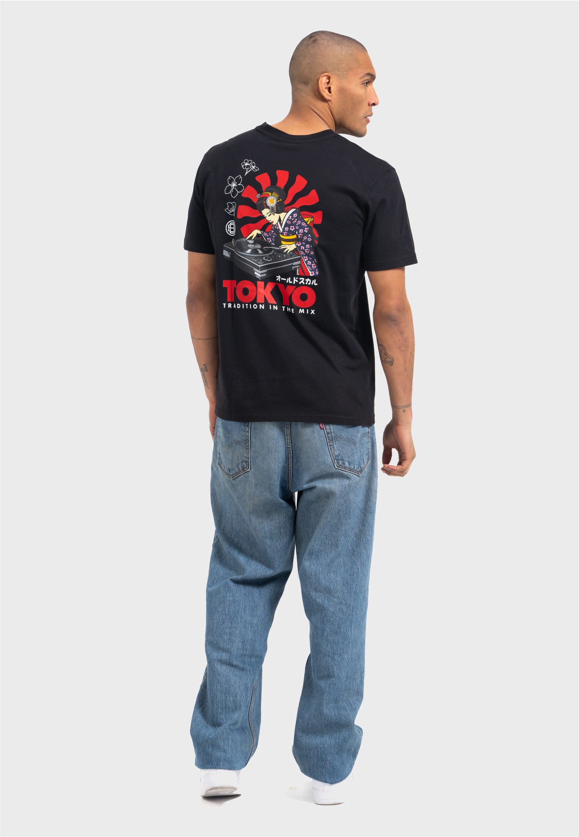 Oldskull T-Shirt Asian Neon Djane Logo Graphic Traditionelles fernöstliches günstig online kaufen