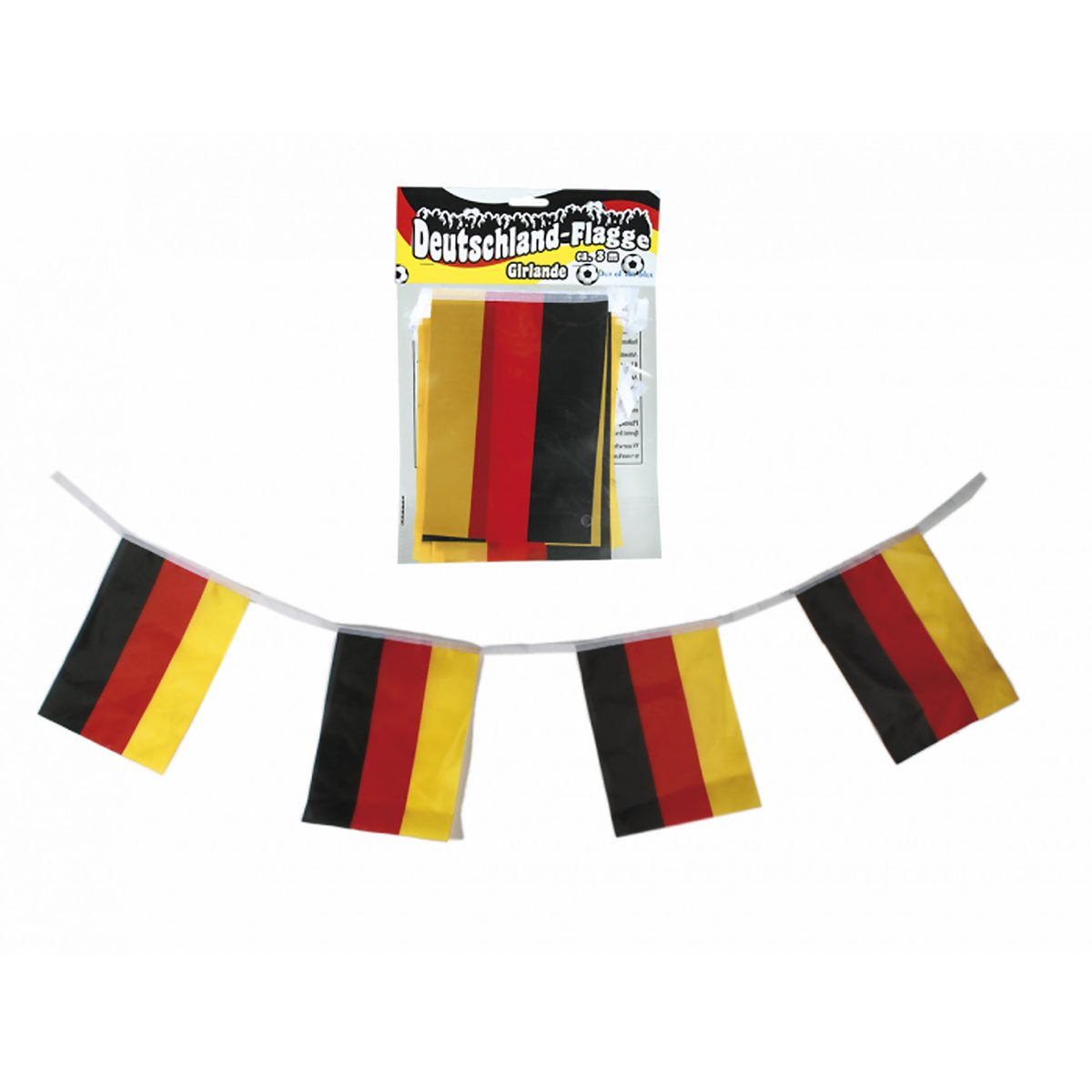 Girlande Girlande, Deutschlandflagge, L: ca. 3 m