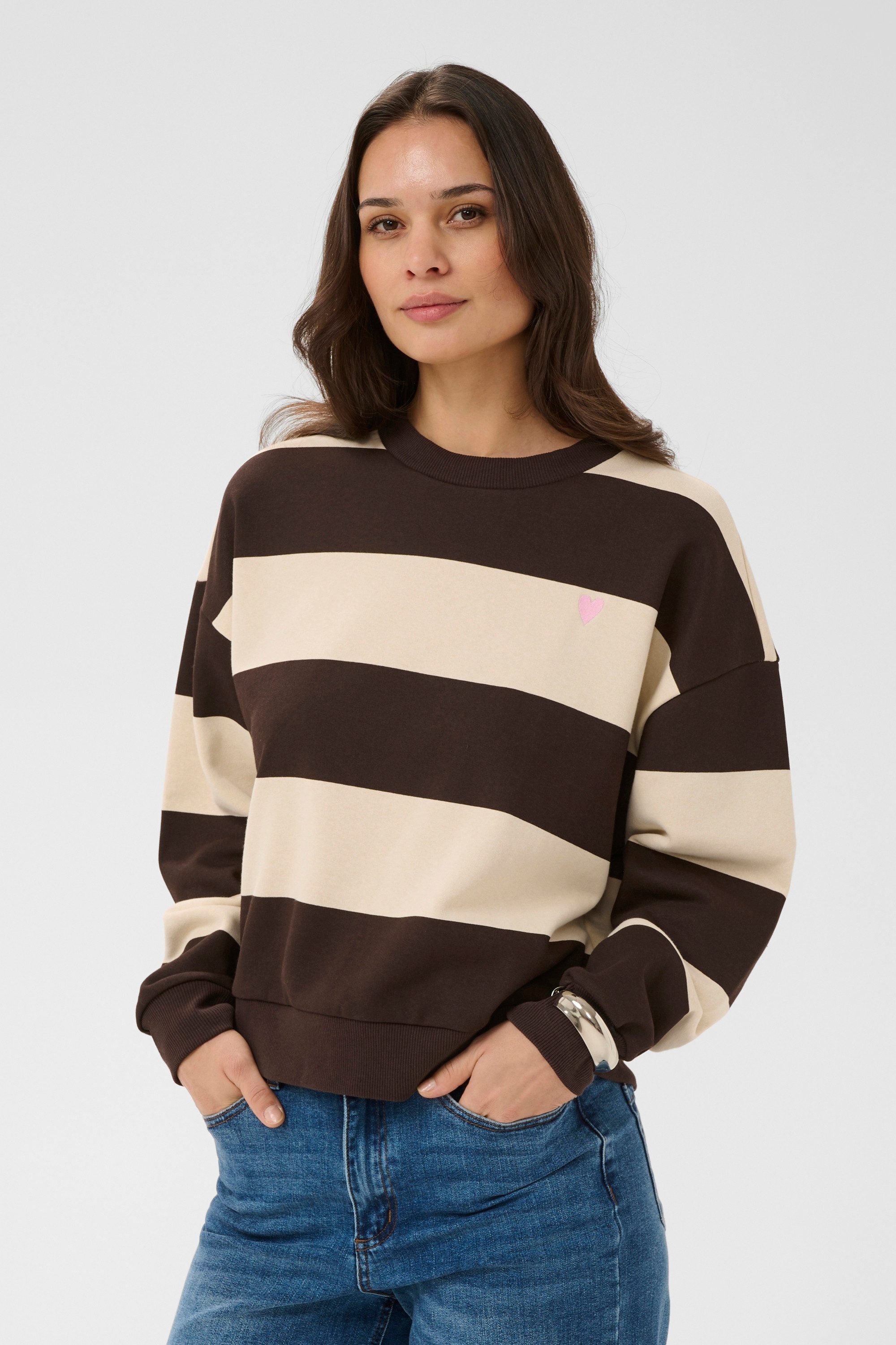 KAFFE Fleecepullover Sweatshirt KAcomo