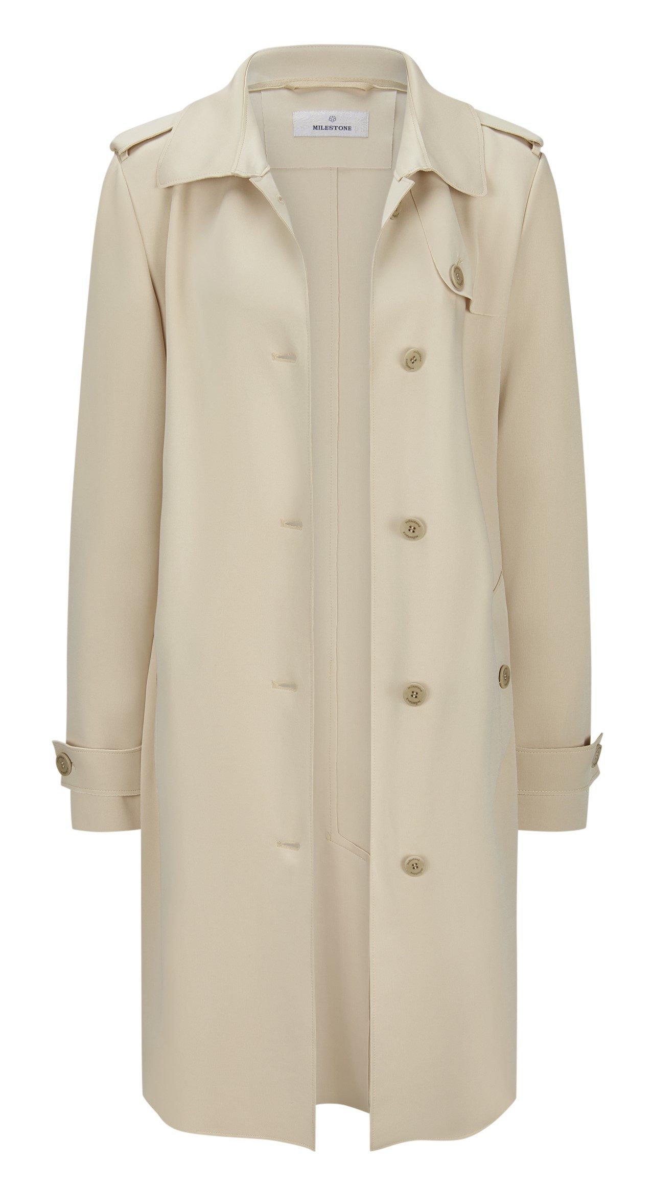 Milestone Trenchcoat MSGoldie ungefütterter Kurzmantel mit günstig online kaufen