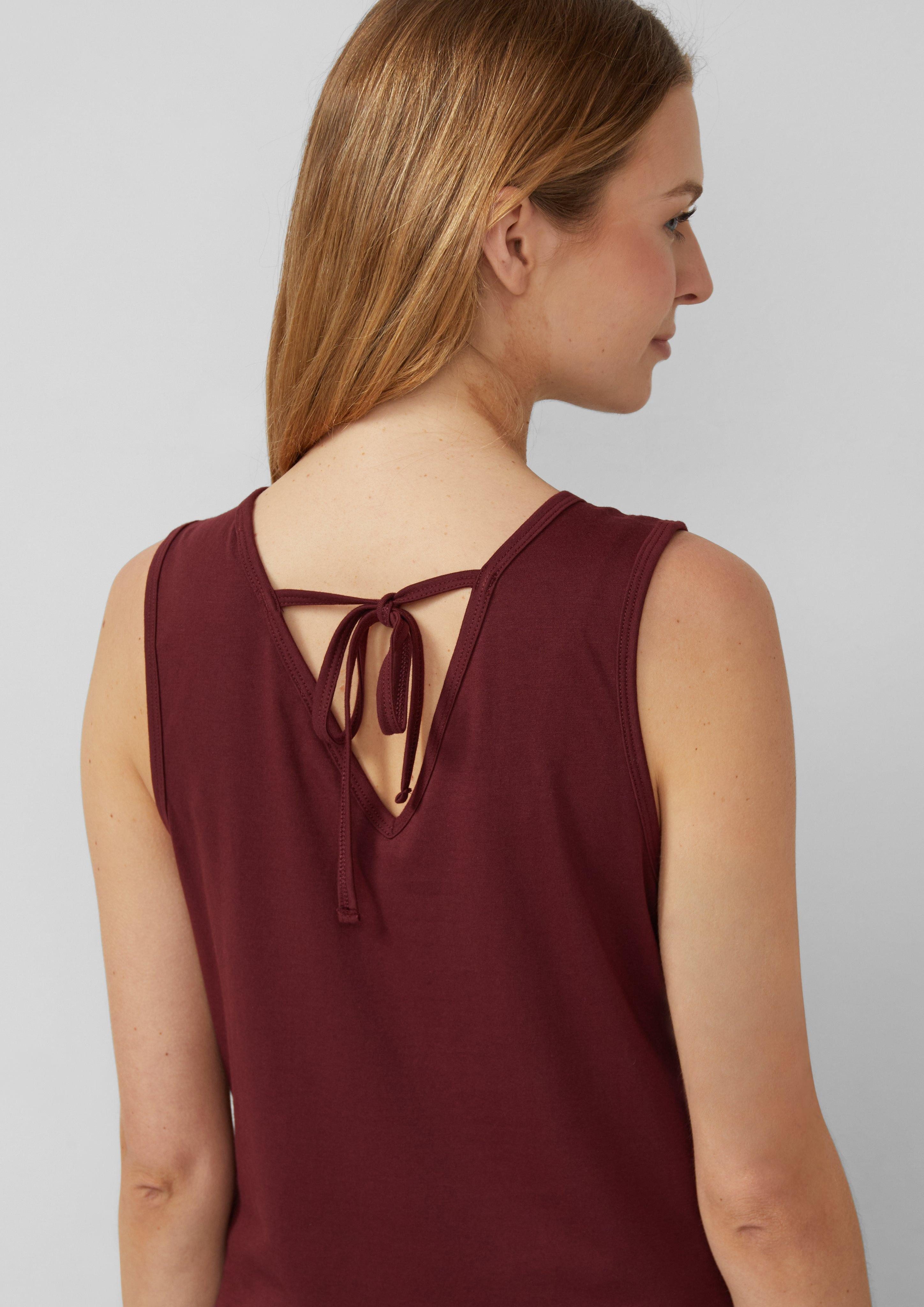 s.Oliver Shirttop Top mit V-Ausschnitt und günstig online kaufen