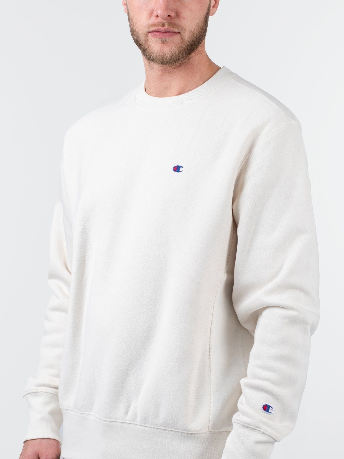 Champion Crewneck Sweatshirt Sweater Wollweiß Champion