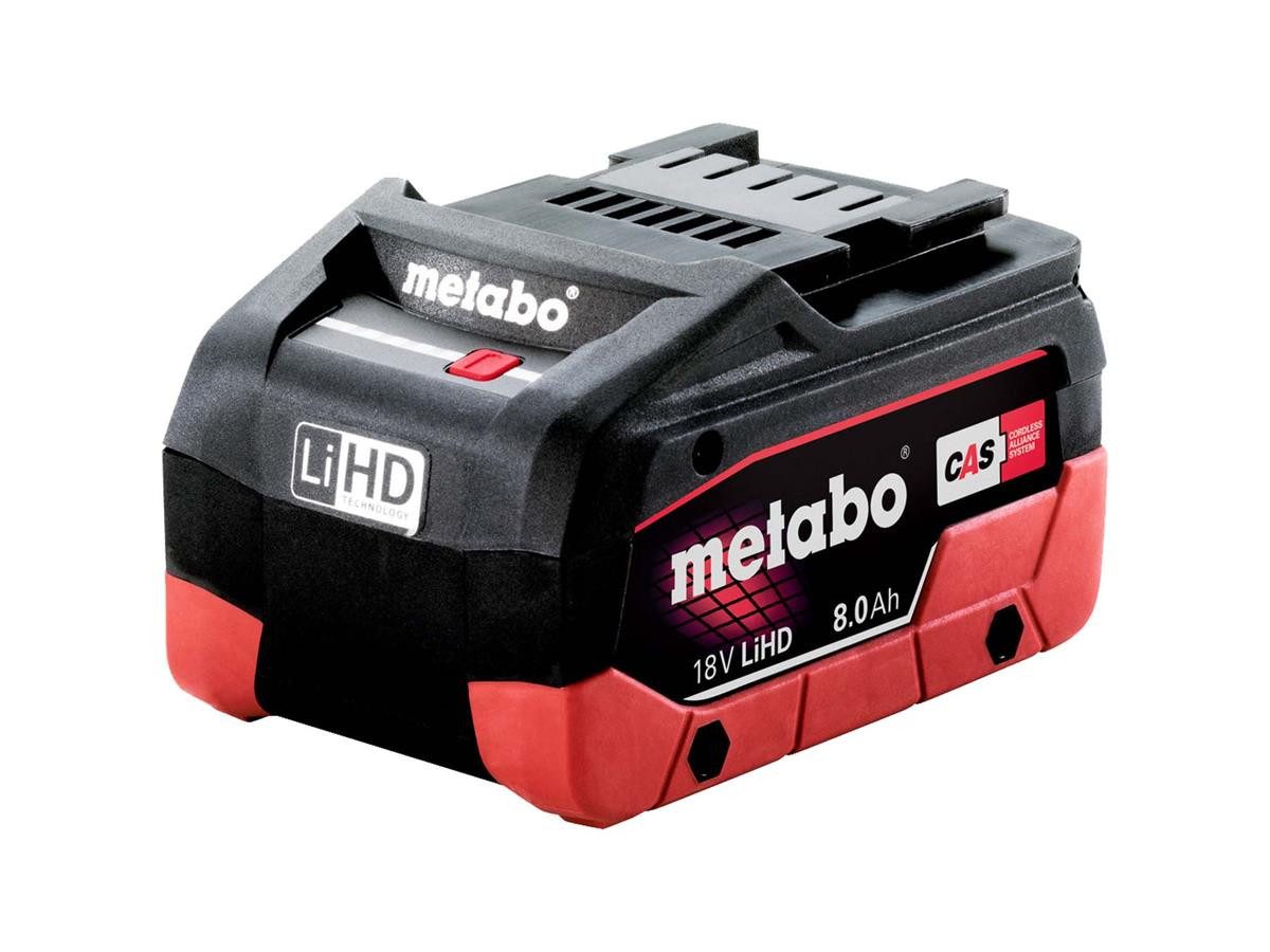 metabo Metabo Akkupack LiHD 18V - 8,0 Ah Akkupacks 8000 mAh (18 V, 1 St), Patentierte "AIR COOLED"-Ladetechnologie