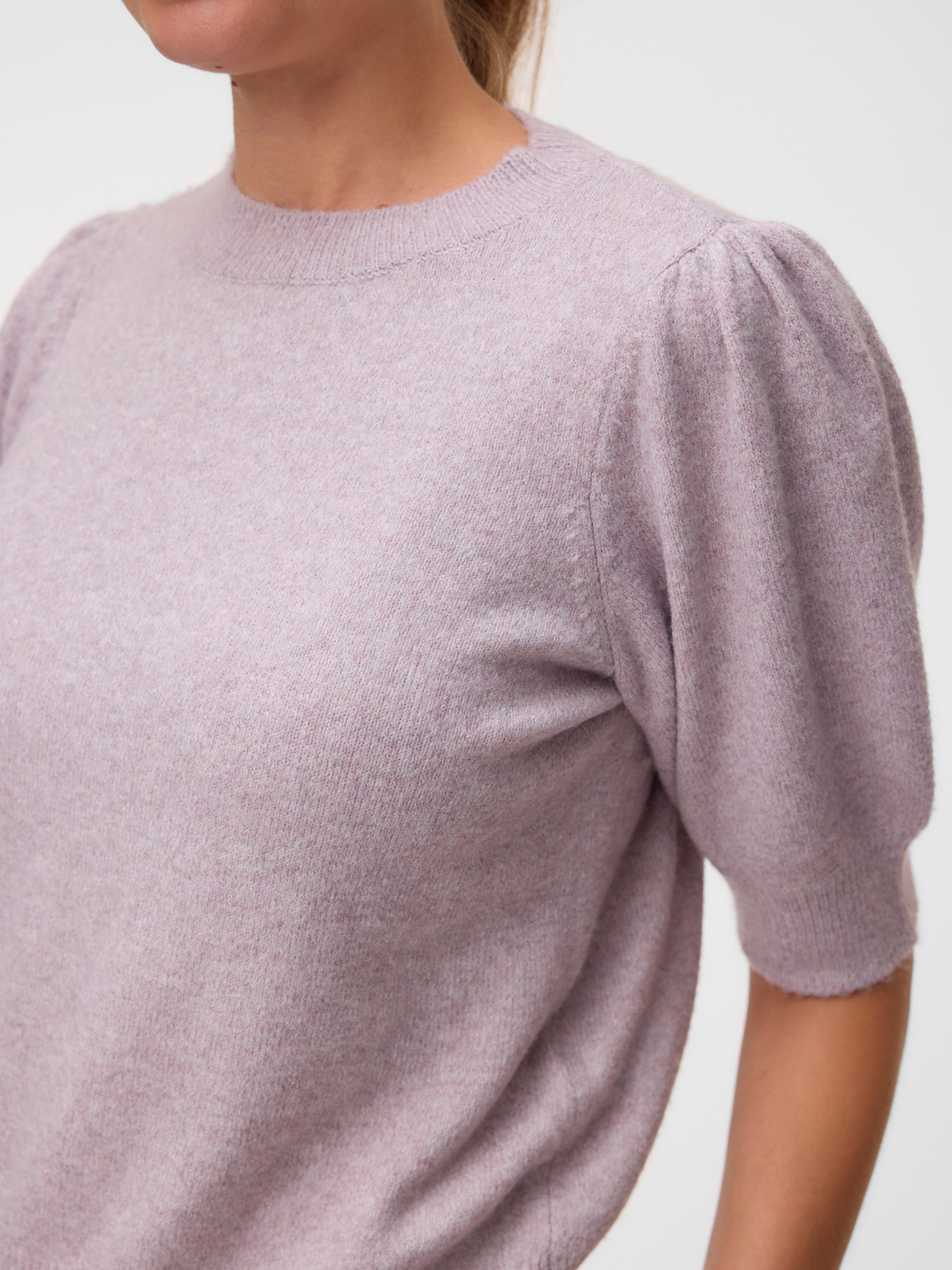 Vero Moda Rundhalspullover VMDOFFY 2/4 O-NECK PULLOVER GA NOOS Materialmix, regular fit