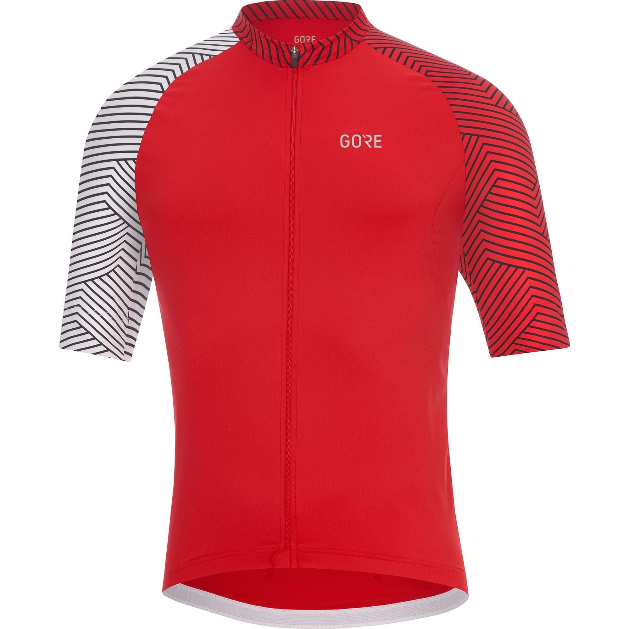 GORE® Wear T-Shirt Gore M C5 Jersey Herren Kurzarm-Shirt Red - White