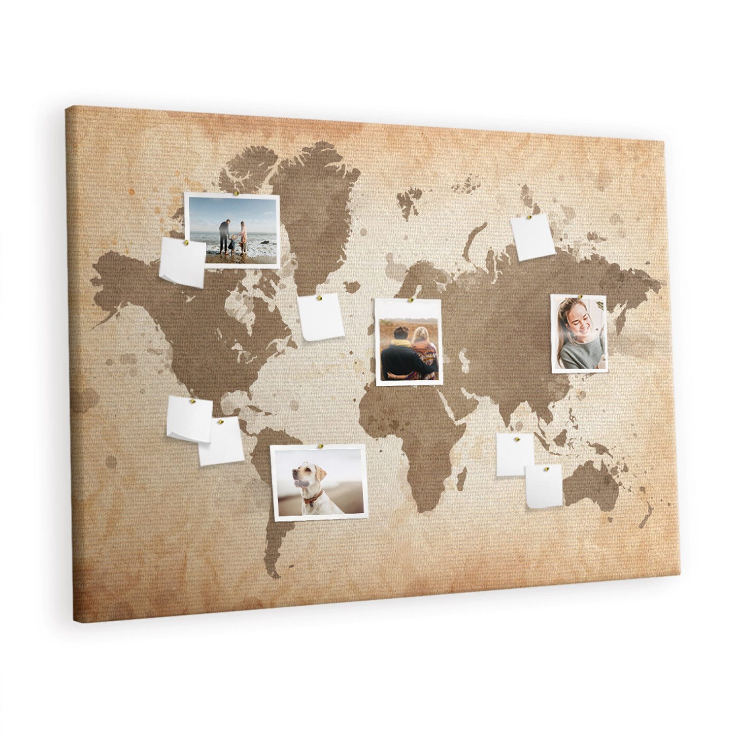 Tulup Pinnwand Pinntafel Korkplatte Dekorative - 140 cm x 100 cm, 100 Stk. Pinnadeln