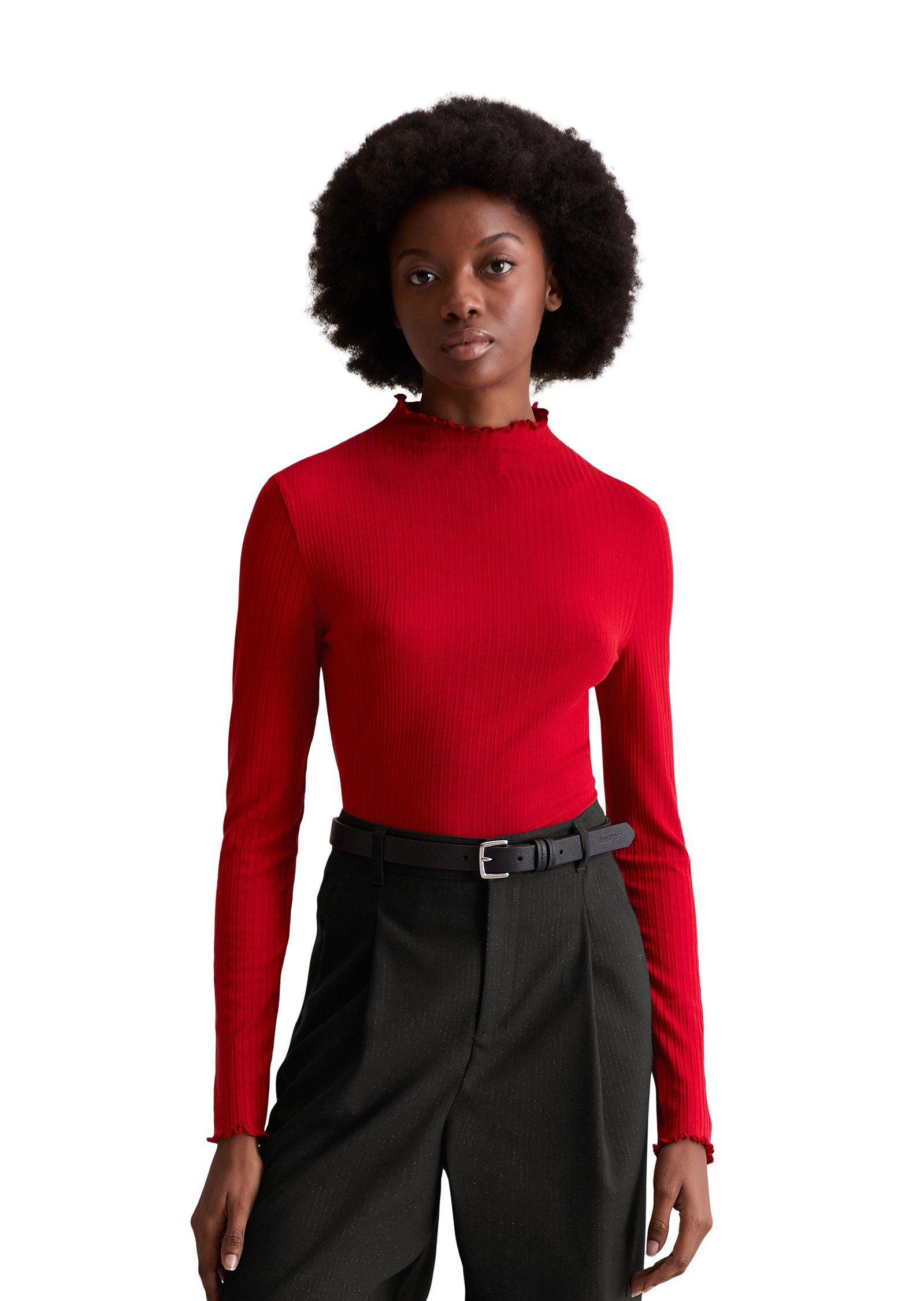 Marc O'Polo DENIM Langarmshirt aus Lyocell-Stretch-Jersey