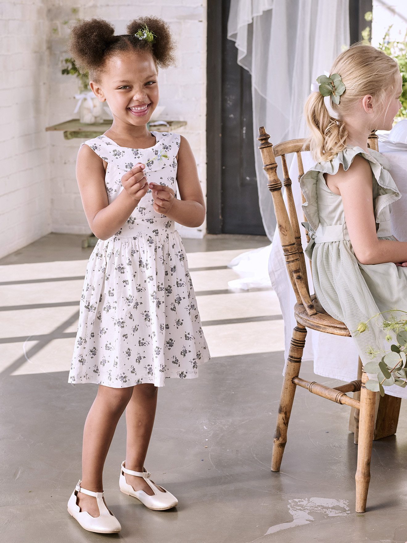 Festliche Mädchen Ballerinas mit Schnalle Ballerina