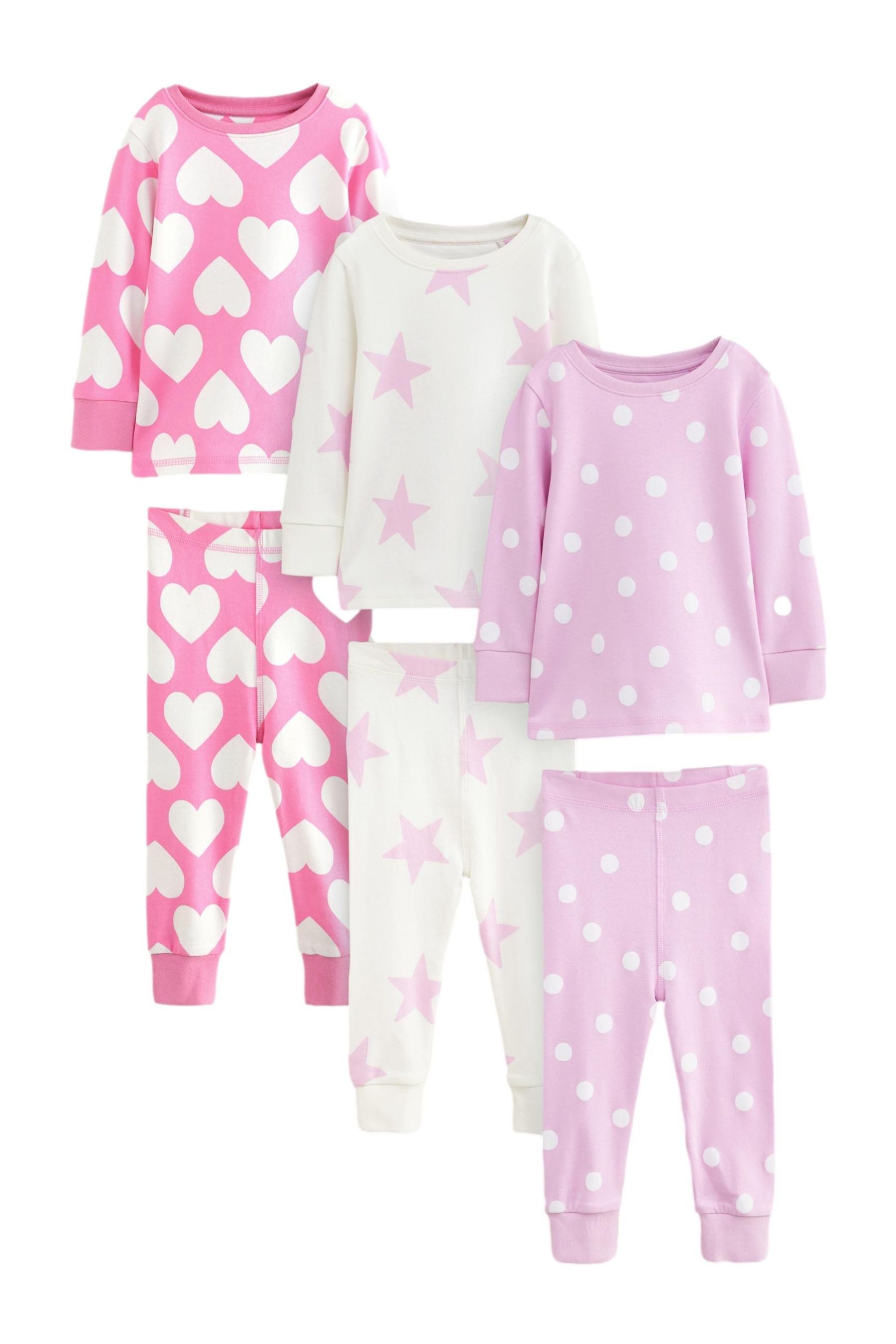 Next Pyjama Schlafanzüge 100 % Baumwolle, 3 günstig online kaufen