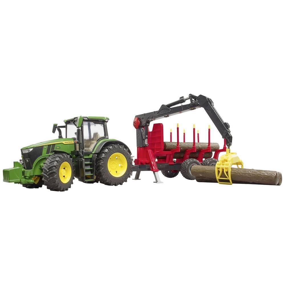 Bruder® Spielzeug-Traktor John Deere 7R 350, Rückeanh.+B.Stämmen 3154 günstig online kaufen