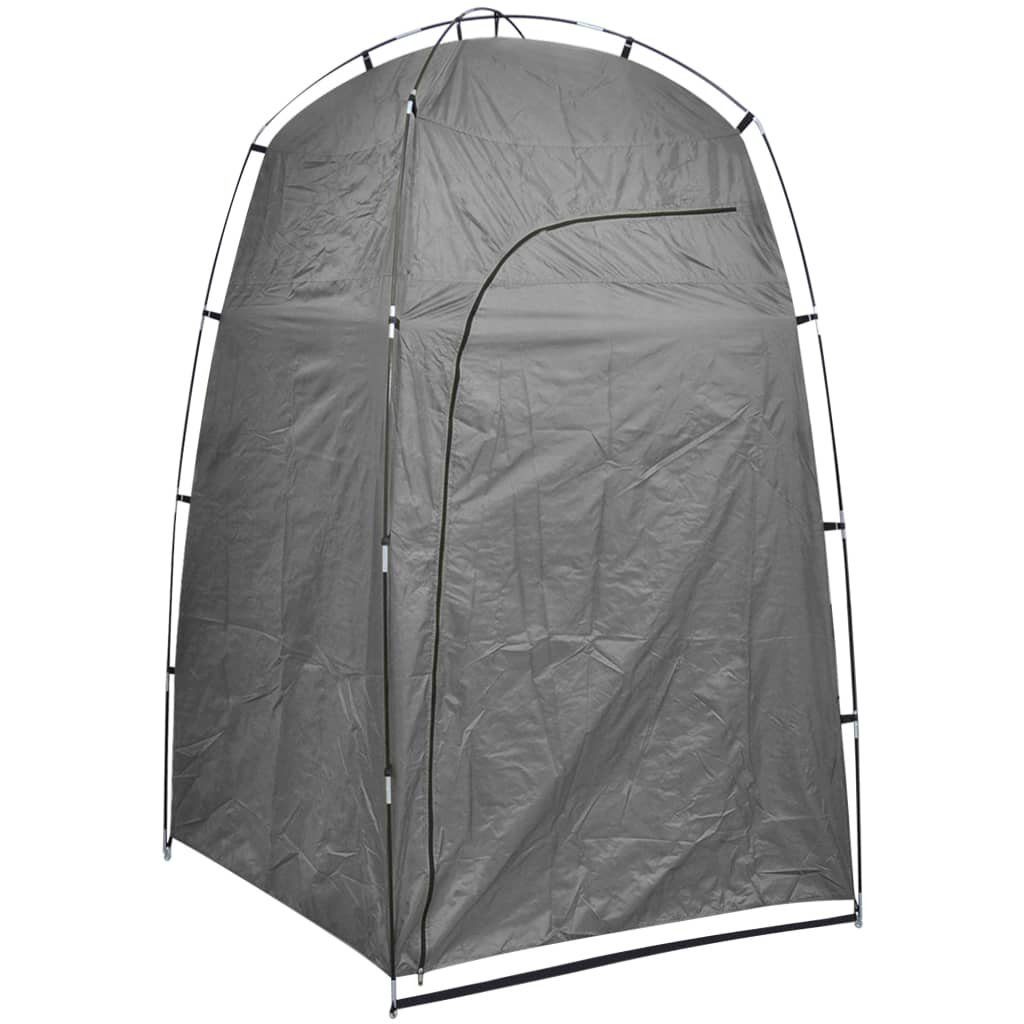 vidaXL Campingtoilette grau Camping-Waschbecken Toilettenzelt mit Zelt 20 Tragbares L