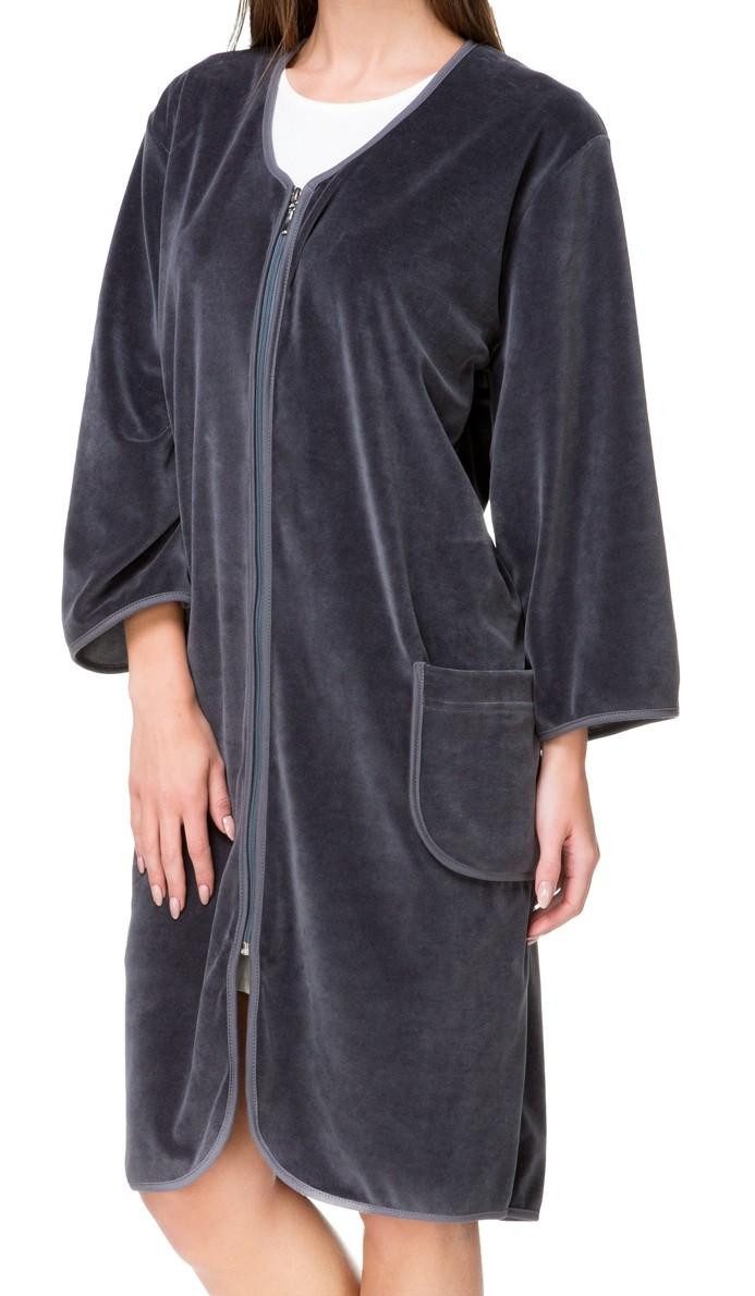 Aquarti Damenbademantel Aquarti Damen Velours Bademantel Morgenmantel Kurz günstig online kaufen