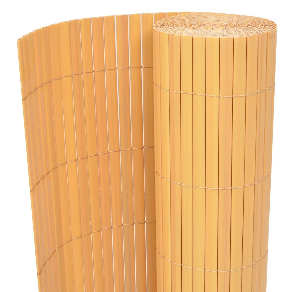 vidaXL Gartenzaun Gartenzaun Doppelseitig PVC 90×300 günstig online kaufen