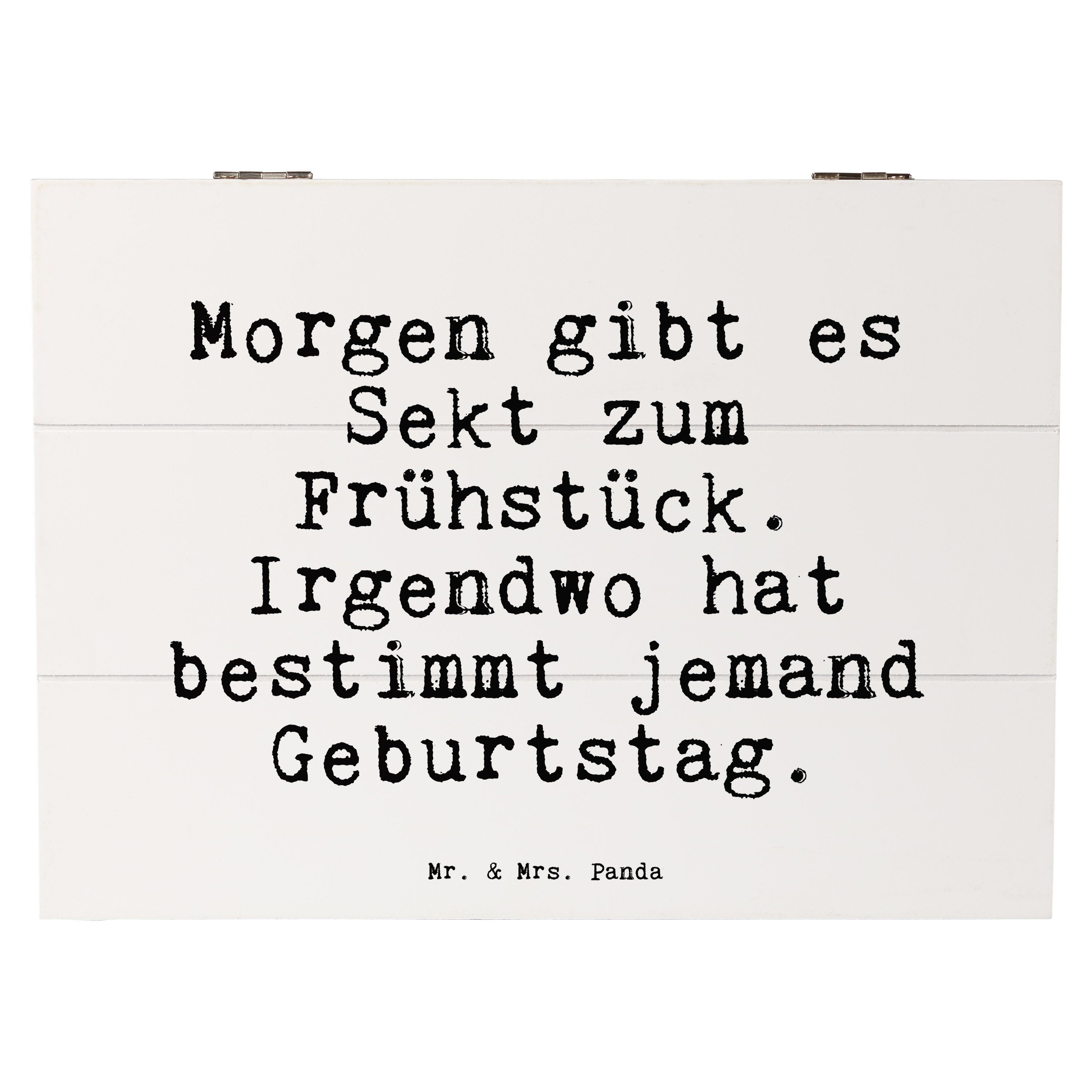 Mr. & Mrs. Panda Dekokiste gibt es Sekt... Weiß Geschenk