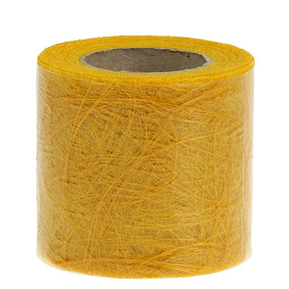 Florists Products Tischläufer Vlies 8cm x 25m Gelb - Deko-Band, Faserseide, reißfest