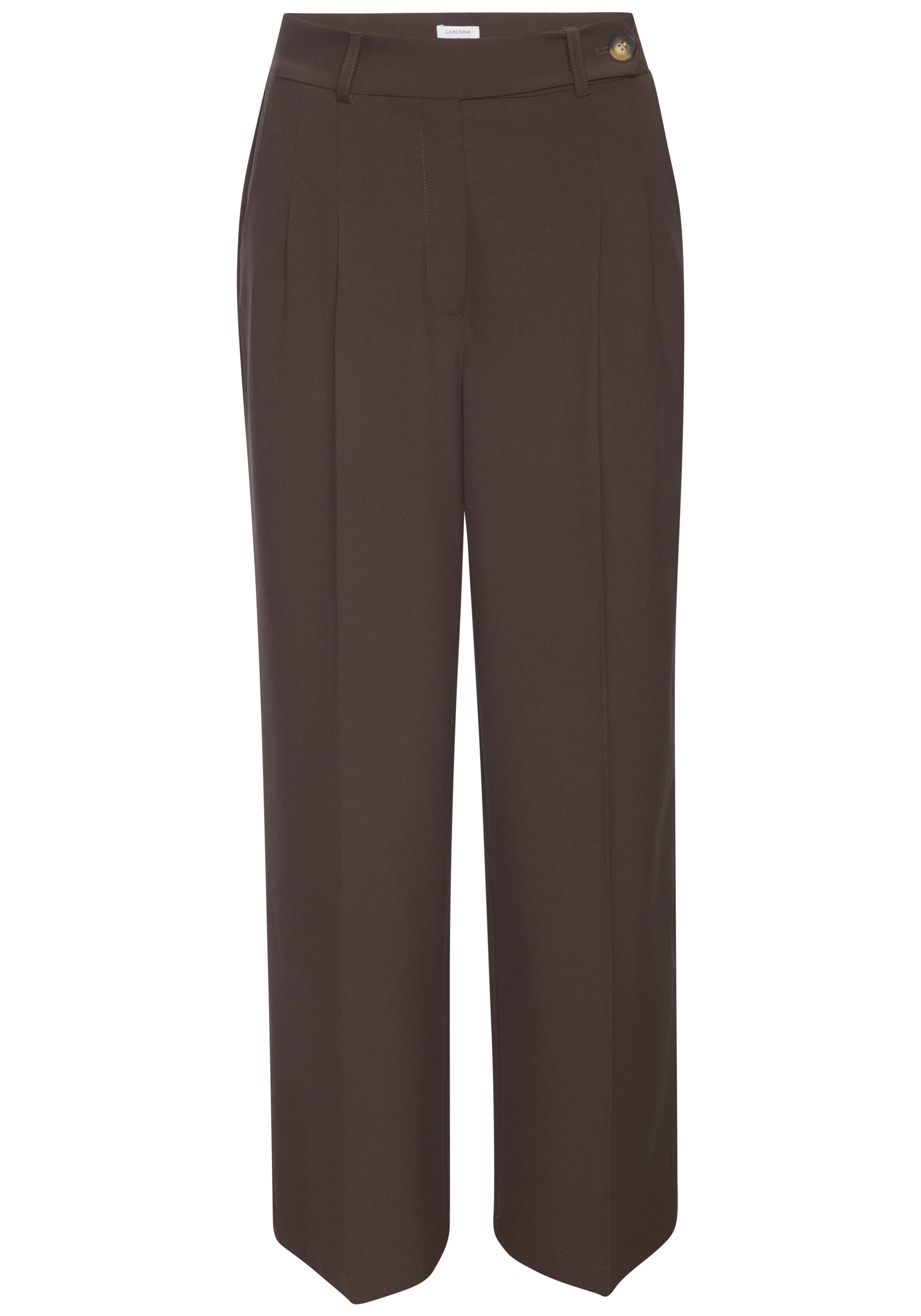 LASCANA Palazzohose mit weitem Bein aus weicher und leichter Webware Sommerhose im Business-Look, elegante Anzughose mit Taschen