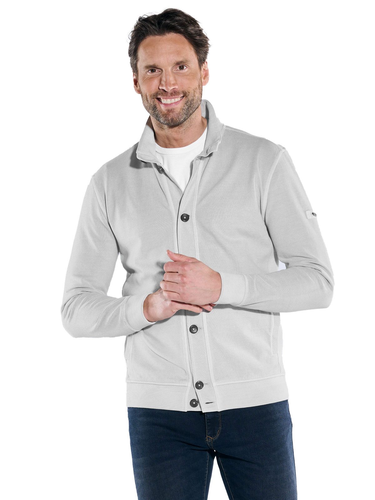Engbers Sweatjacke Sweatjacke mit Knopfleiste günstig online kaufen