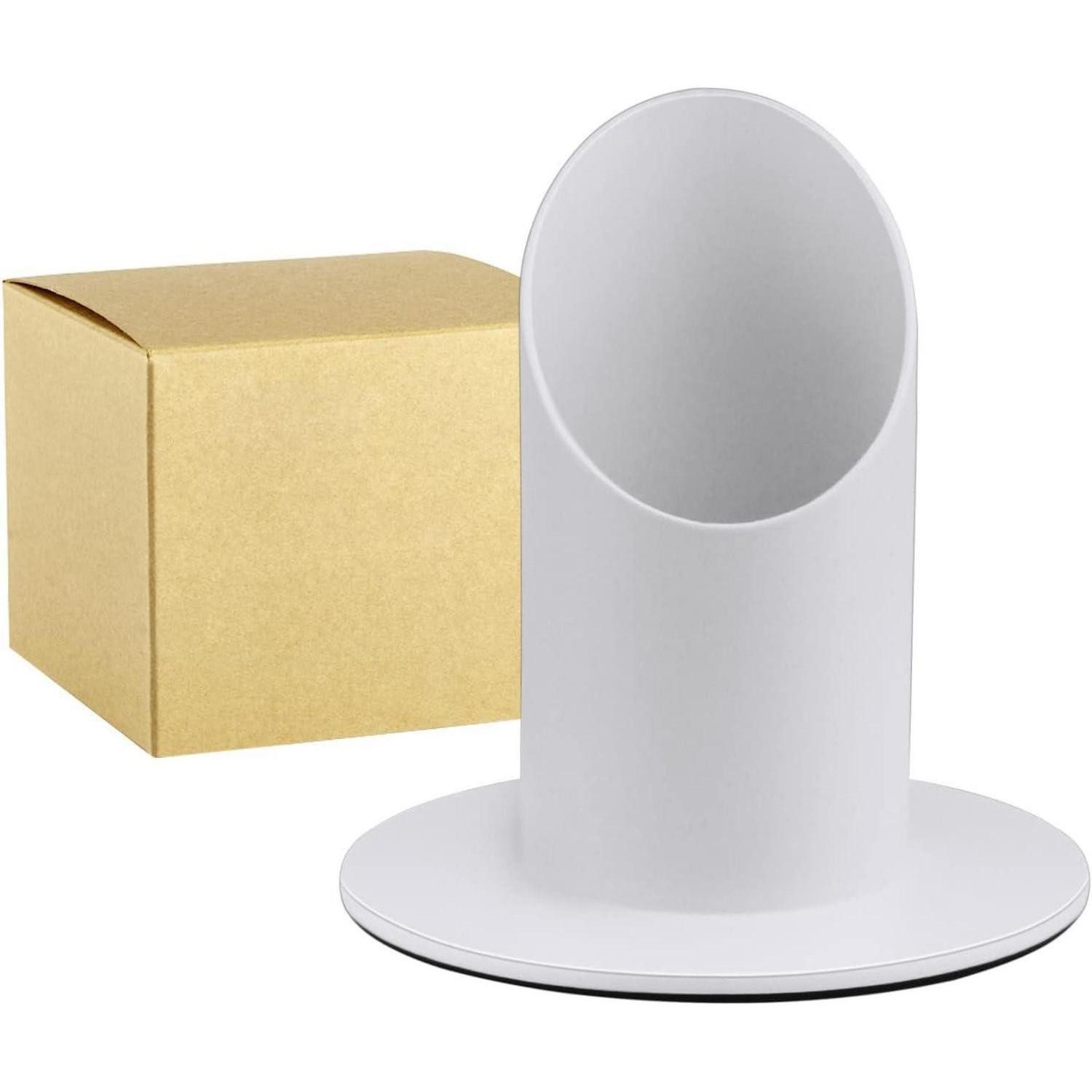 LuxusKollektion Kerzenständer Kerzenständer Metall 4cm Weiß (1 St)