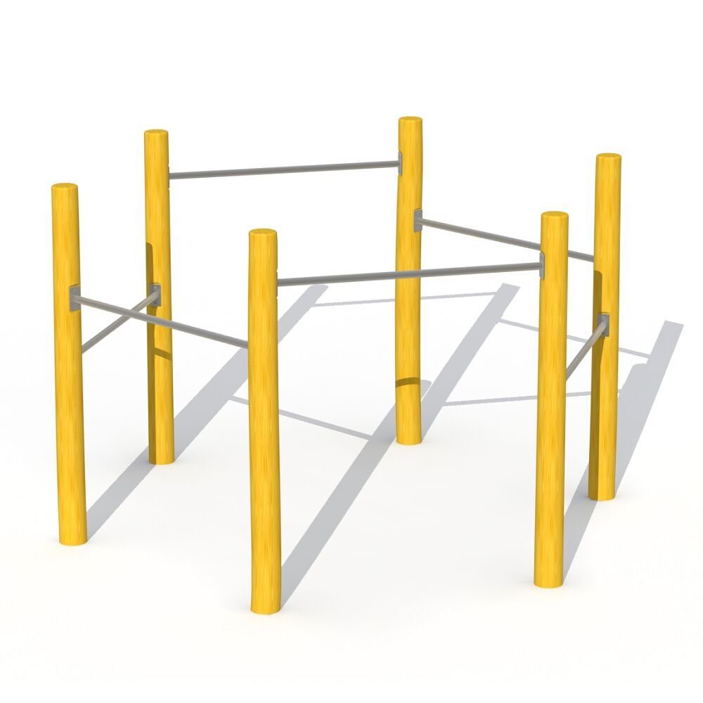 Europlay Turnreck Reckanlage 6-fach, Für Schulen, Spielplätze, öffentliche Einrichtungen