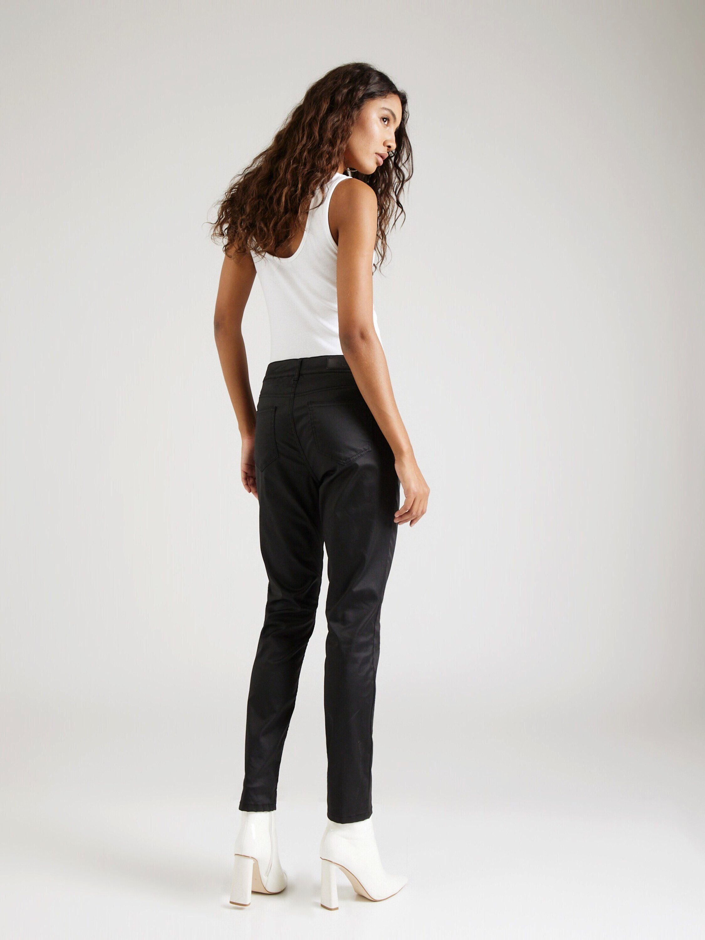 MORE&MORE Slim-fit-Jeans schwarz Details (1-tlg) Plain/ohne