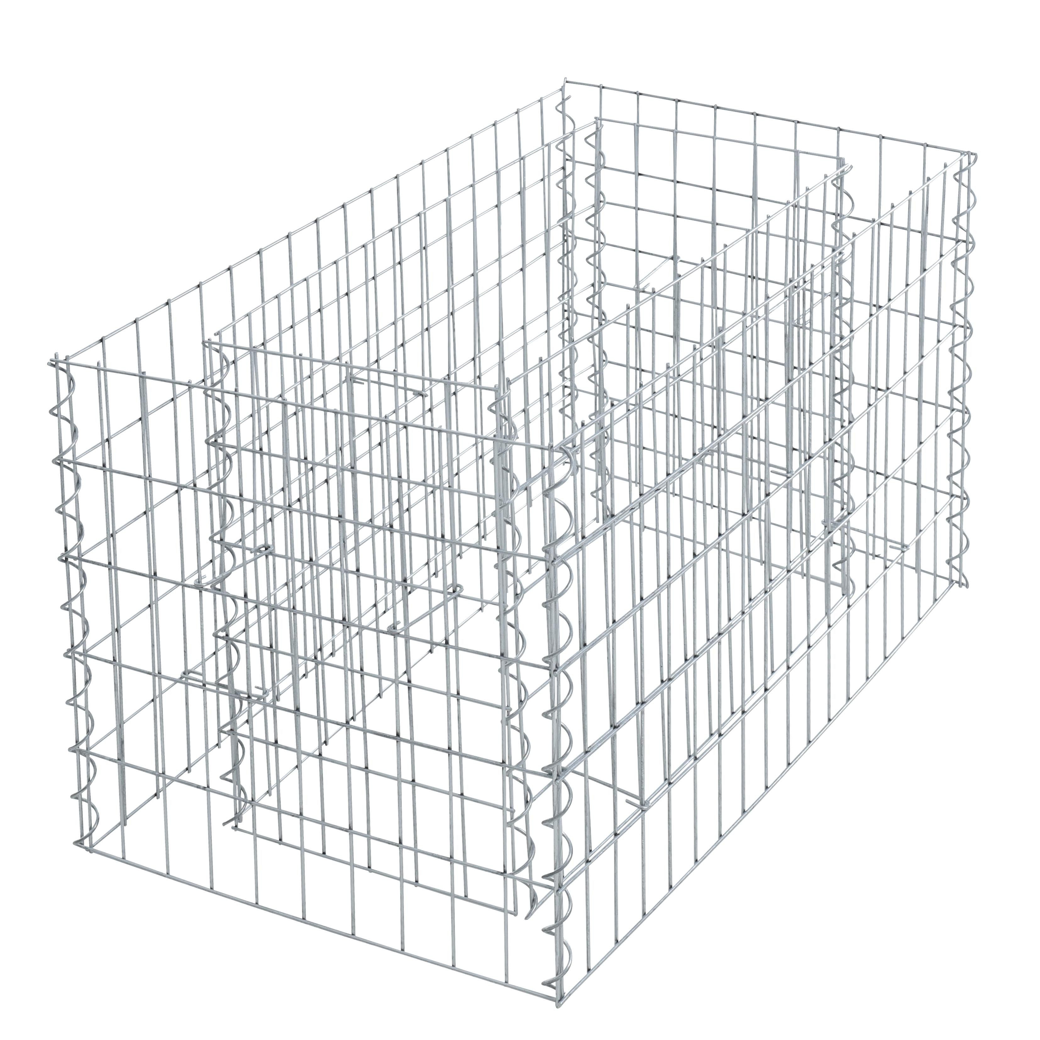 ESTEXO Gabionenzaun Gabionenhochbeet Hochbeet Gabione 90x50x50 cm Pflanzkorb Drahtgitter