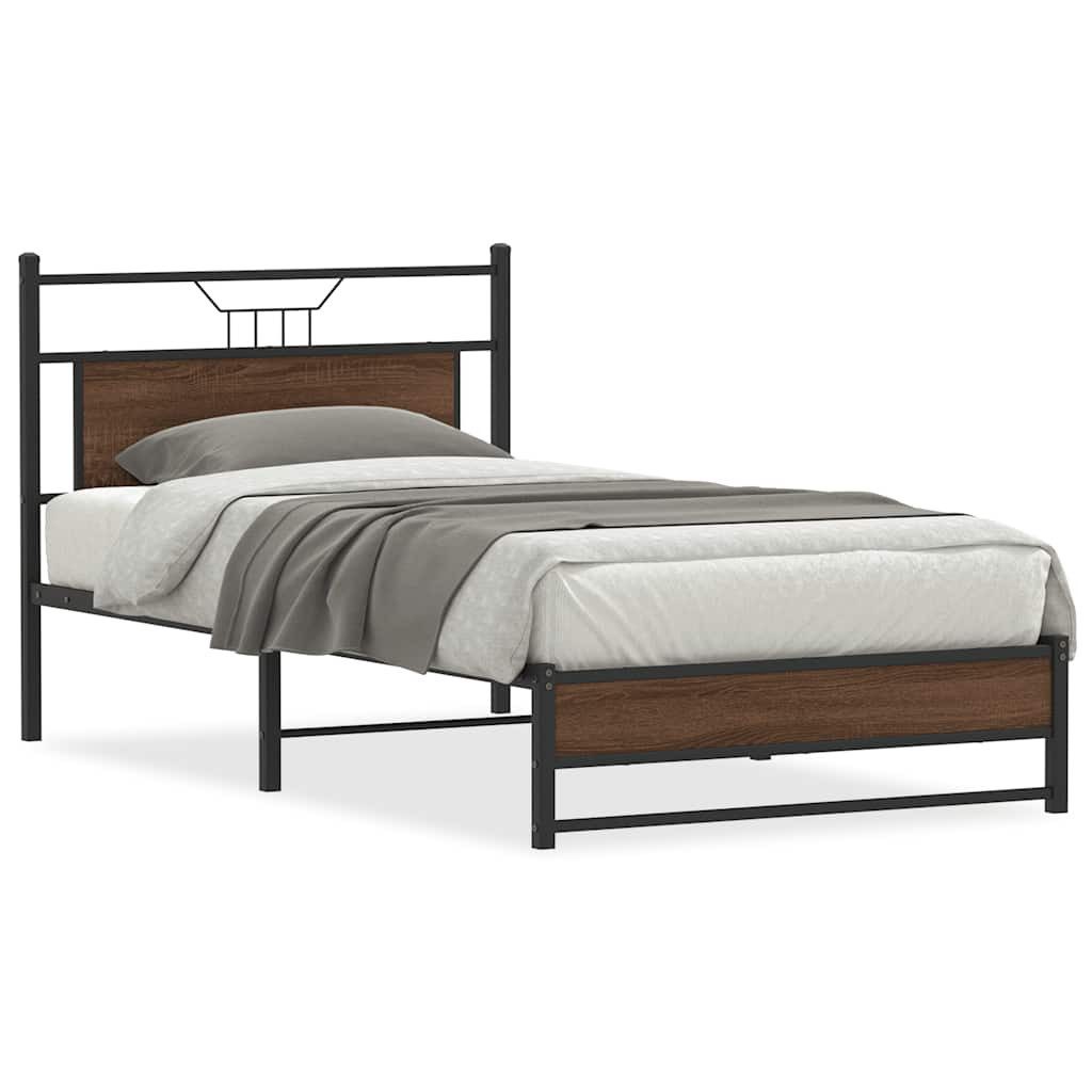 vidaXL Bett Bettgestell ohne Matratze Braun günstig online kaufen